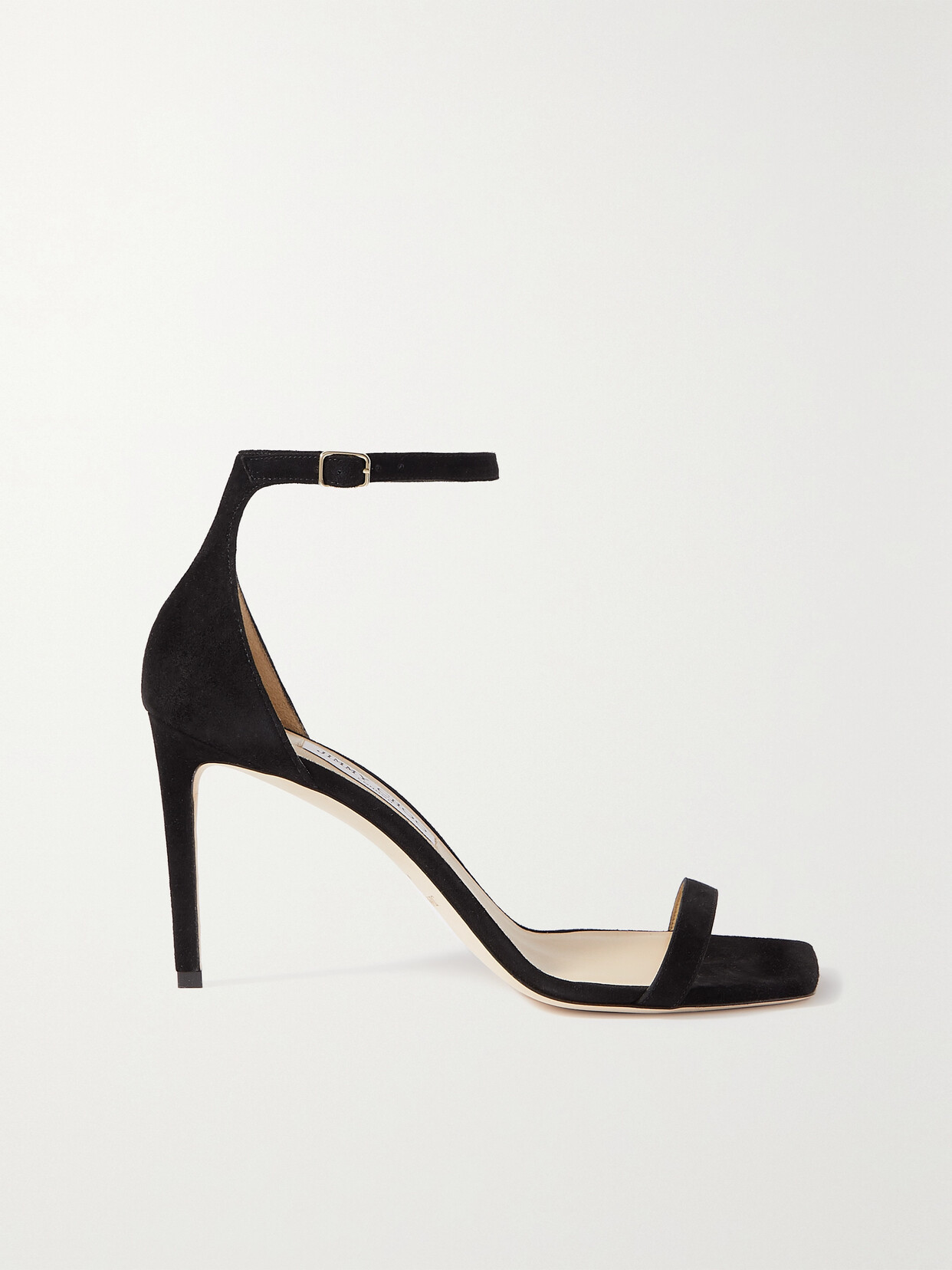 Jimmy Choo Alva 85 Suede Sandals - Black