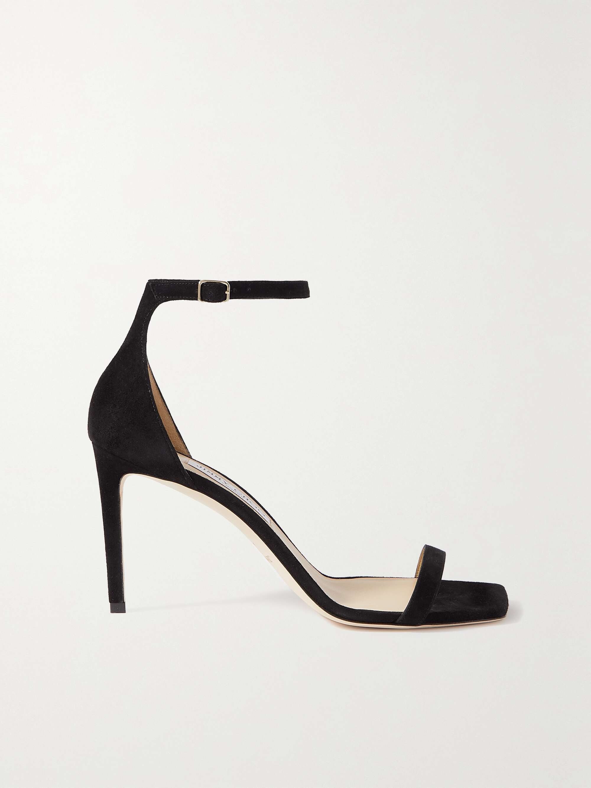 JIMMY CHOO Alva 85 suede sandals | NET-A-PORTER