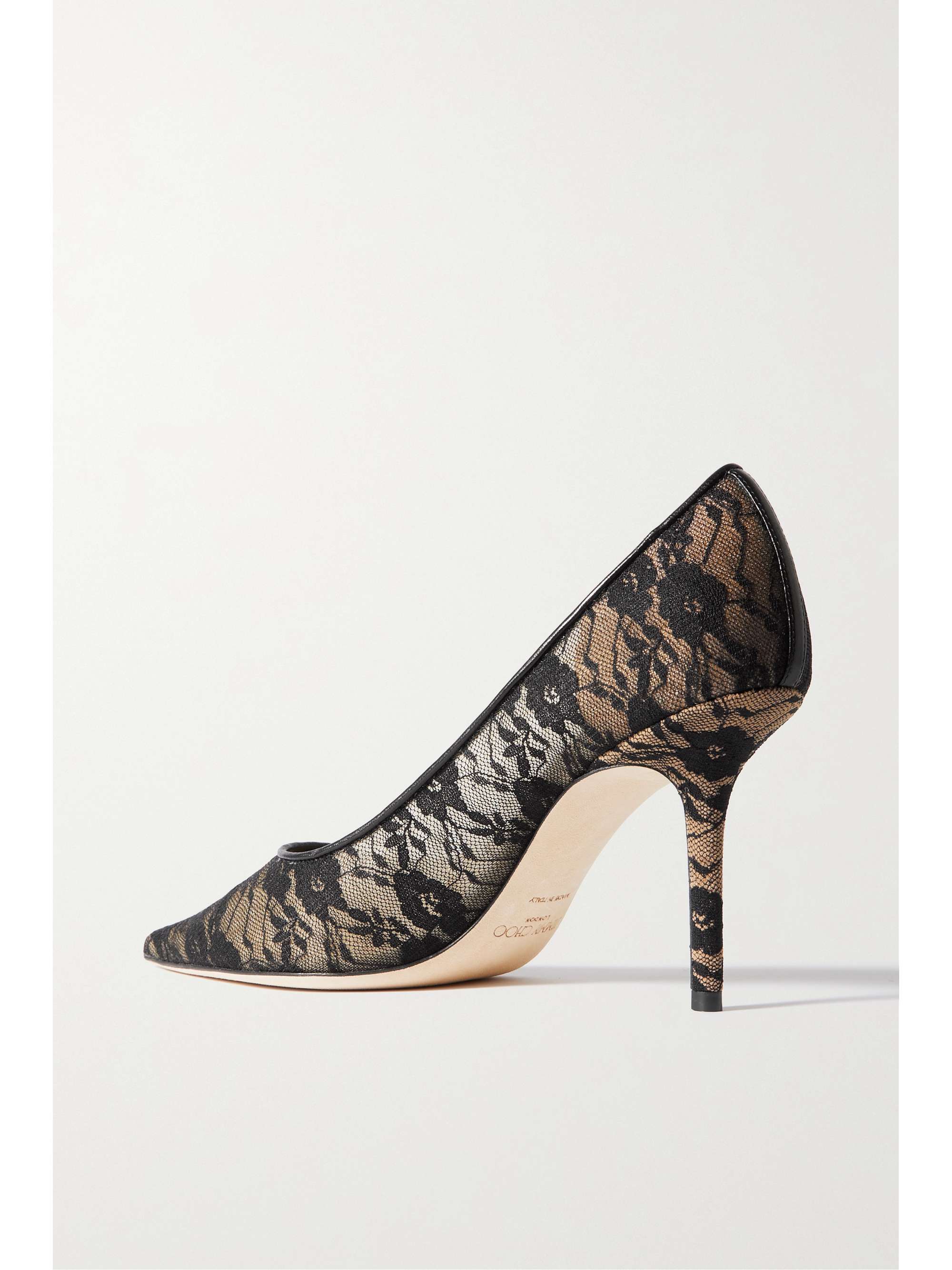 JIMMY CHOO Love 85 logo-embellished suede pumps