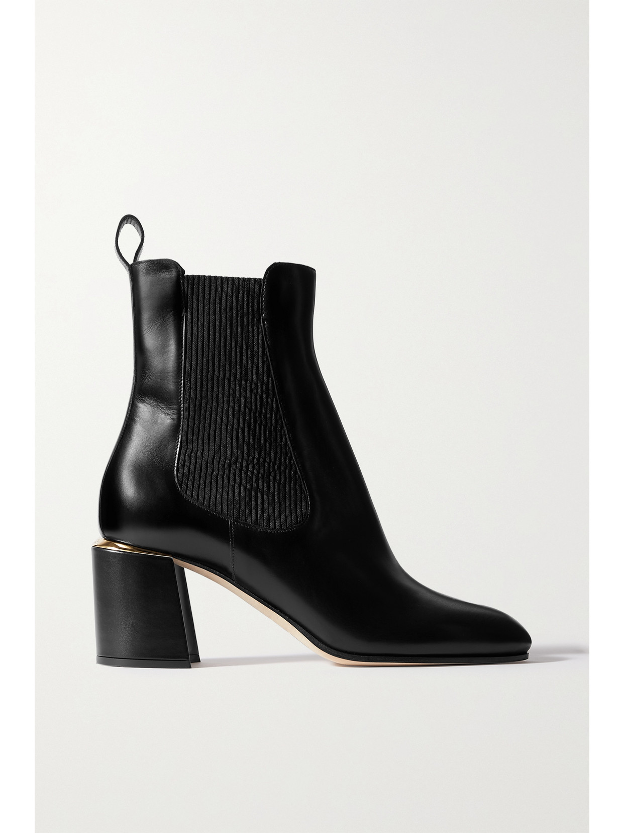 Jimmy Choo - Thessaly 65 Leather Chelsea Boots - Black