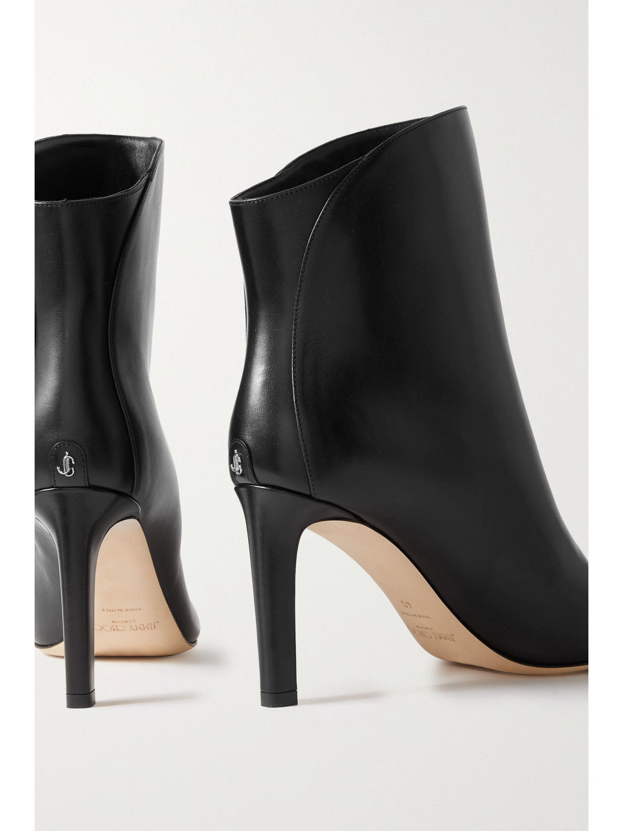 Jimmy Choo Karter Ab 85 Ankle Boot In Black Leather In Black
