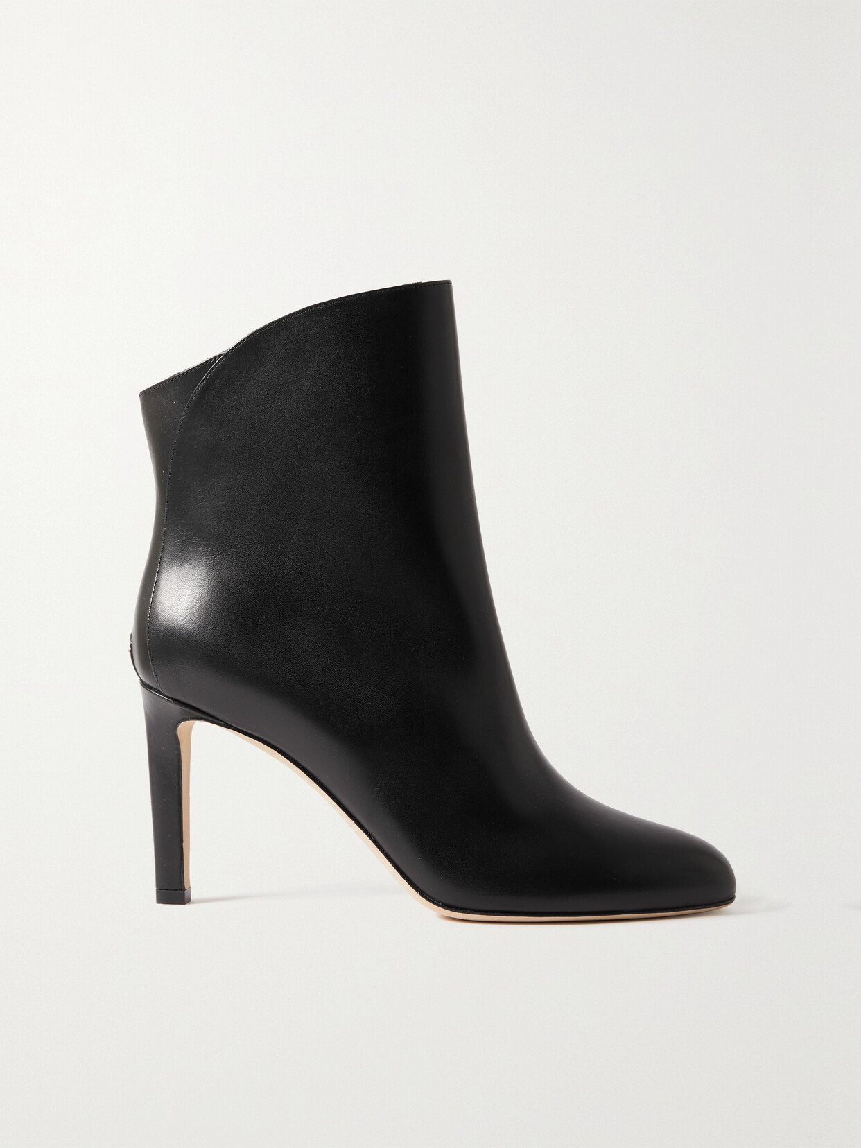 Jimmy Choo Karter Ab 85 Ankle Boot In Black Leather In Black