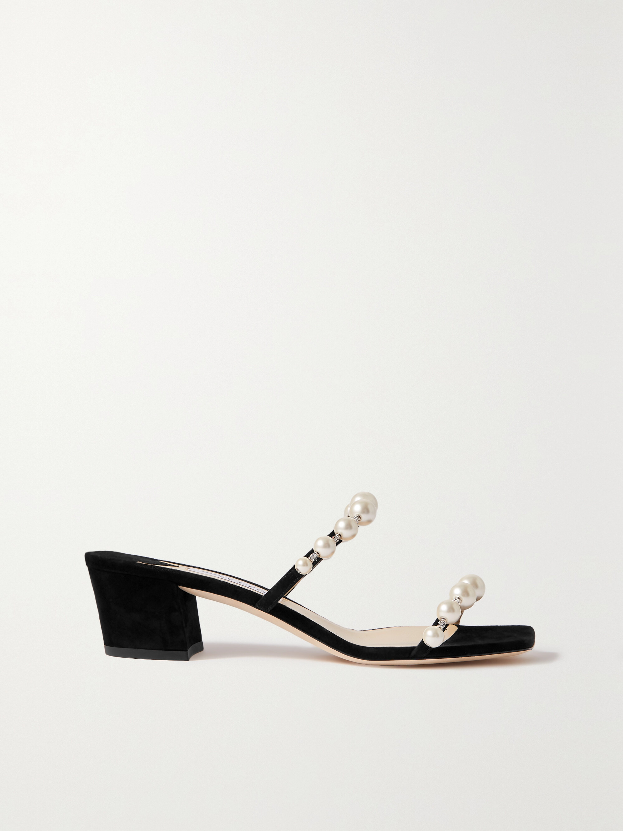 JIMMY CHOO Amara 45 embellished suede sandals