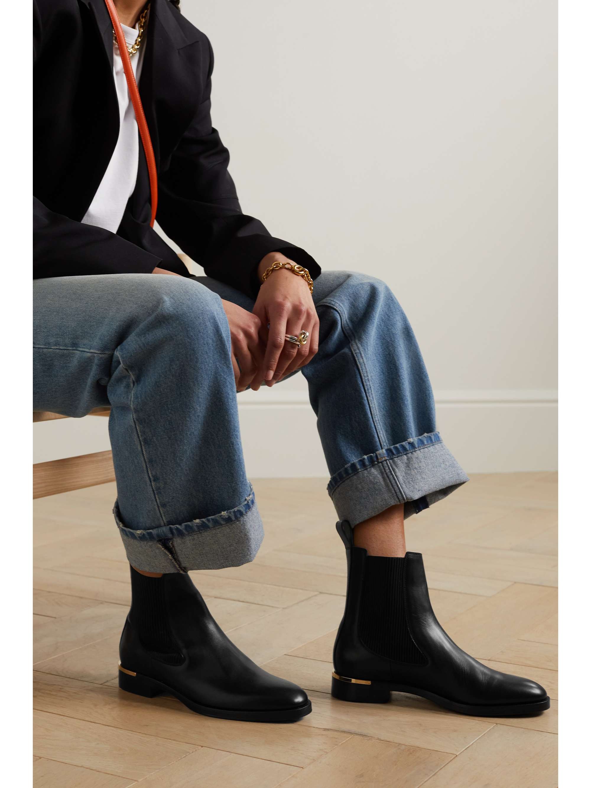 JIMMY CHOO Thessaly leather Chelsea boots | NET-A-PORTER