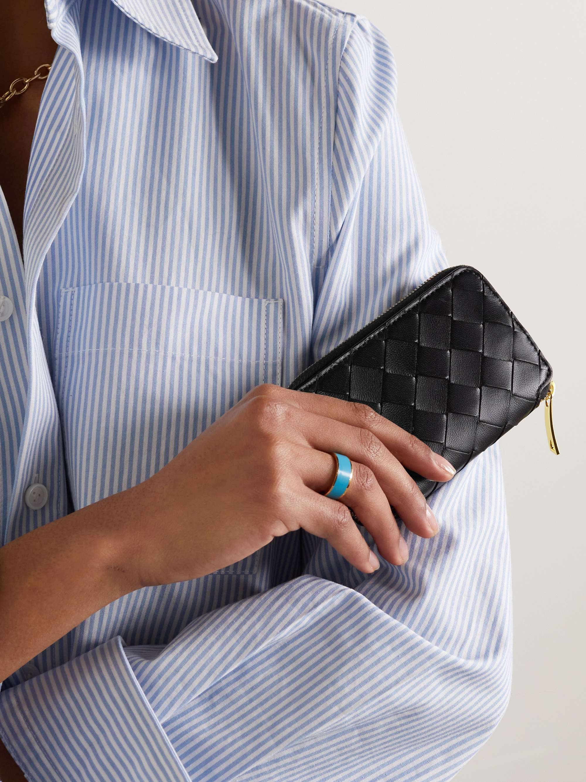 BOTTEGA VENETA Étui porte-clés en cuir intrecciato