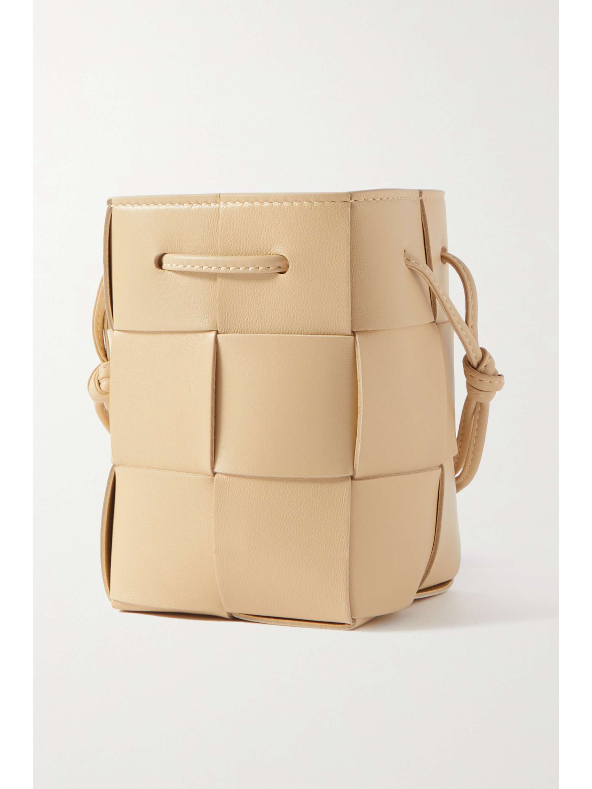 BOTTEGA VENETA Cassette mini intrecciato leather bucket bag
