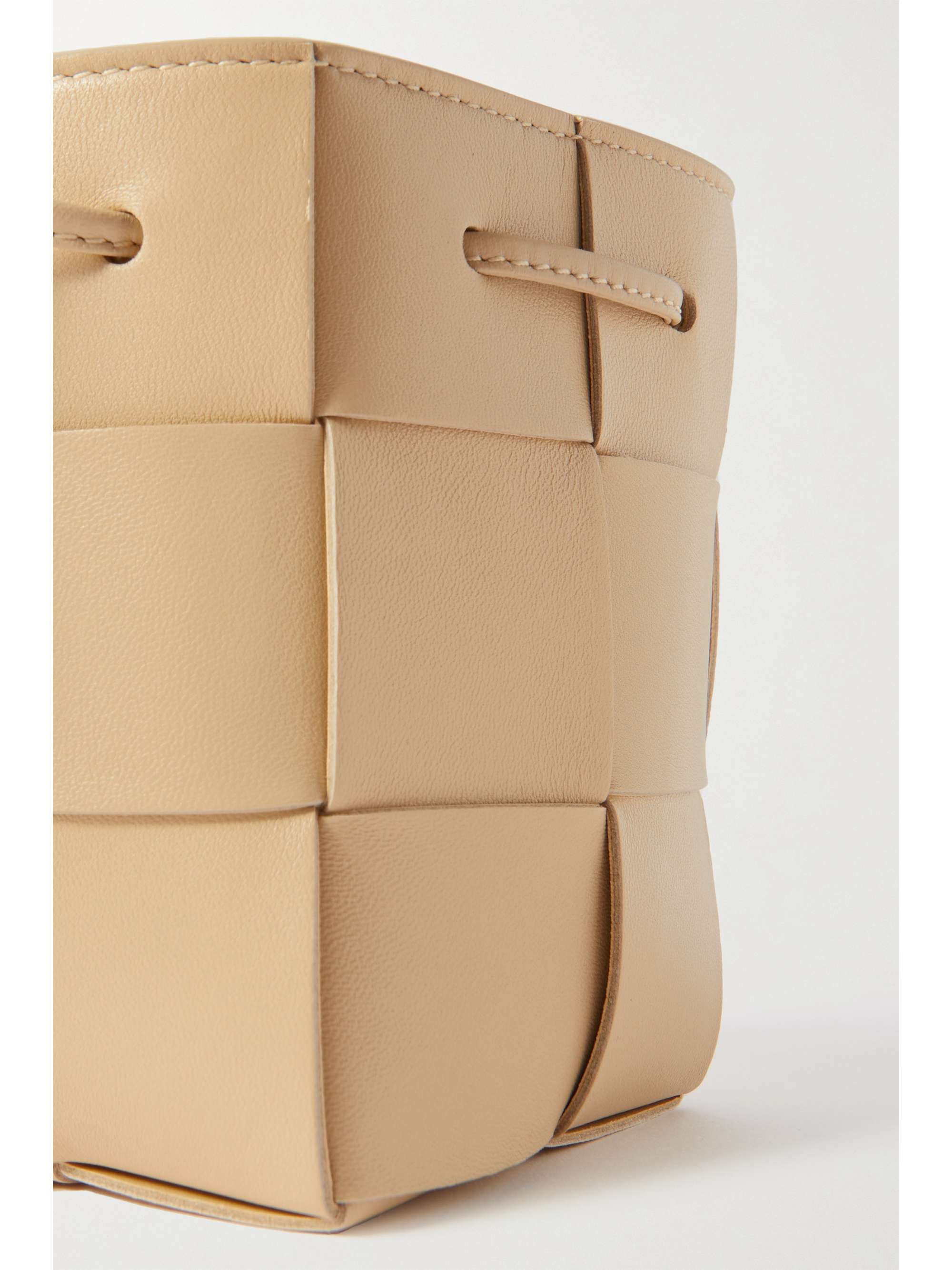 BOTTEGA VENETA Cassette mini intrecciato leather bucket bag