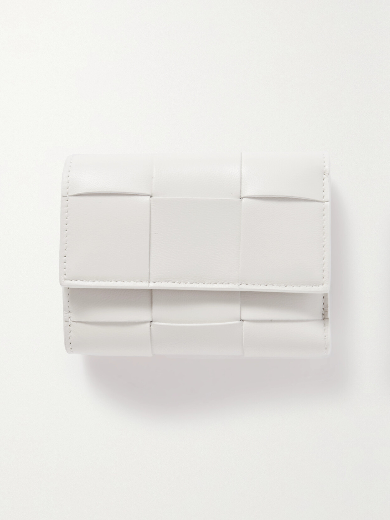 BOTTEGA VENETA CASSETTE INTRECCIATO LEATHER WALLET