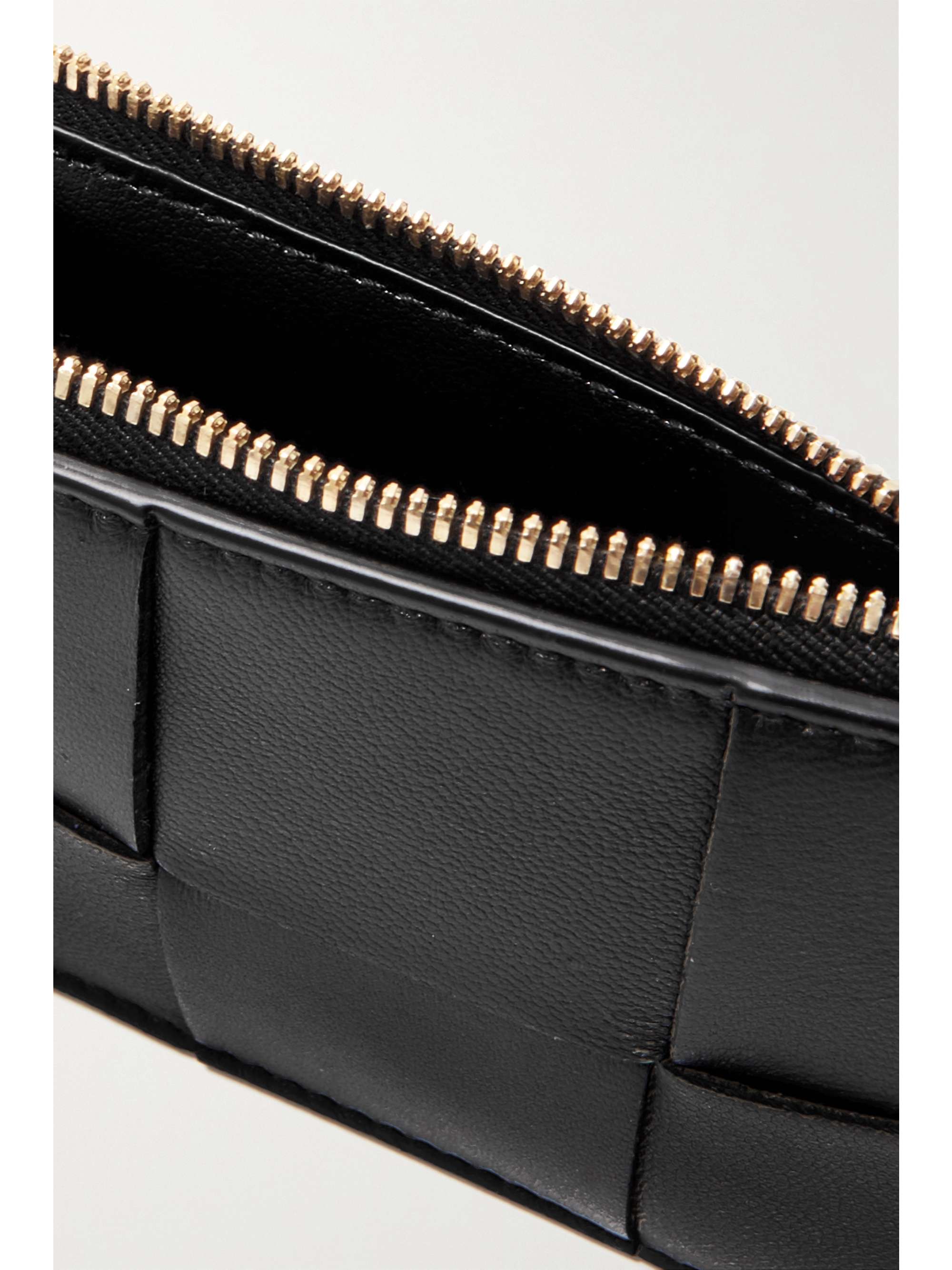 BOTTEGA VENETA Intrecciato leather key pouch