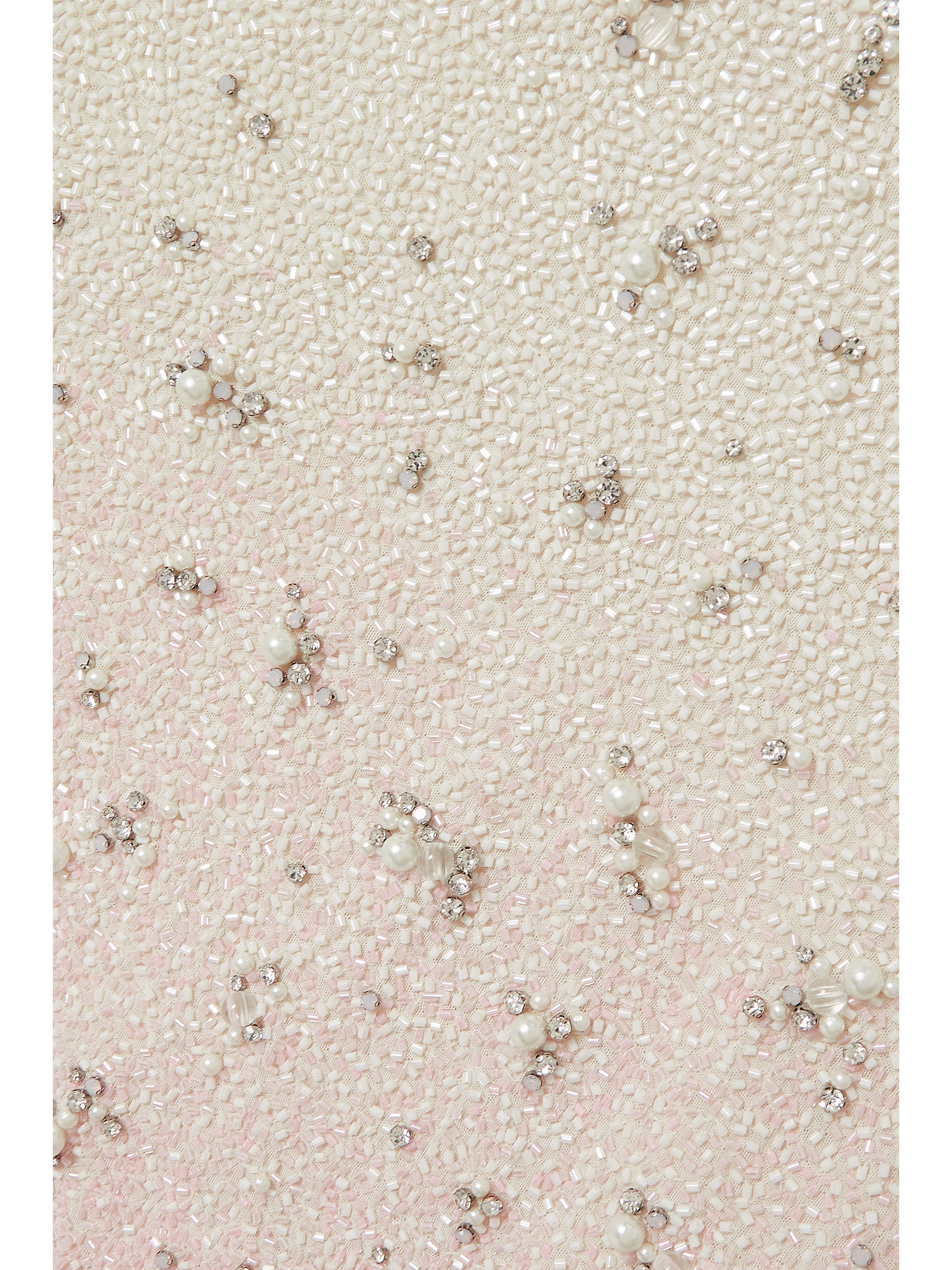 Clio Peppiatt Embellished stretch-tulle midi dress