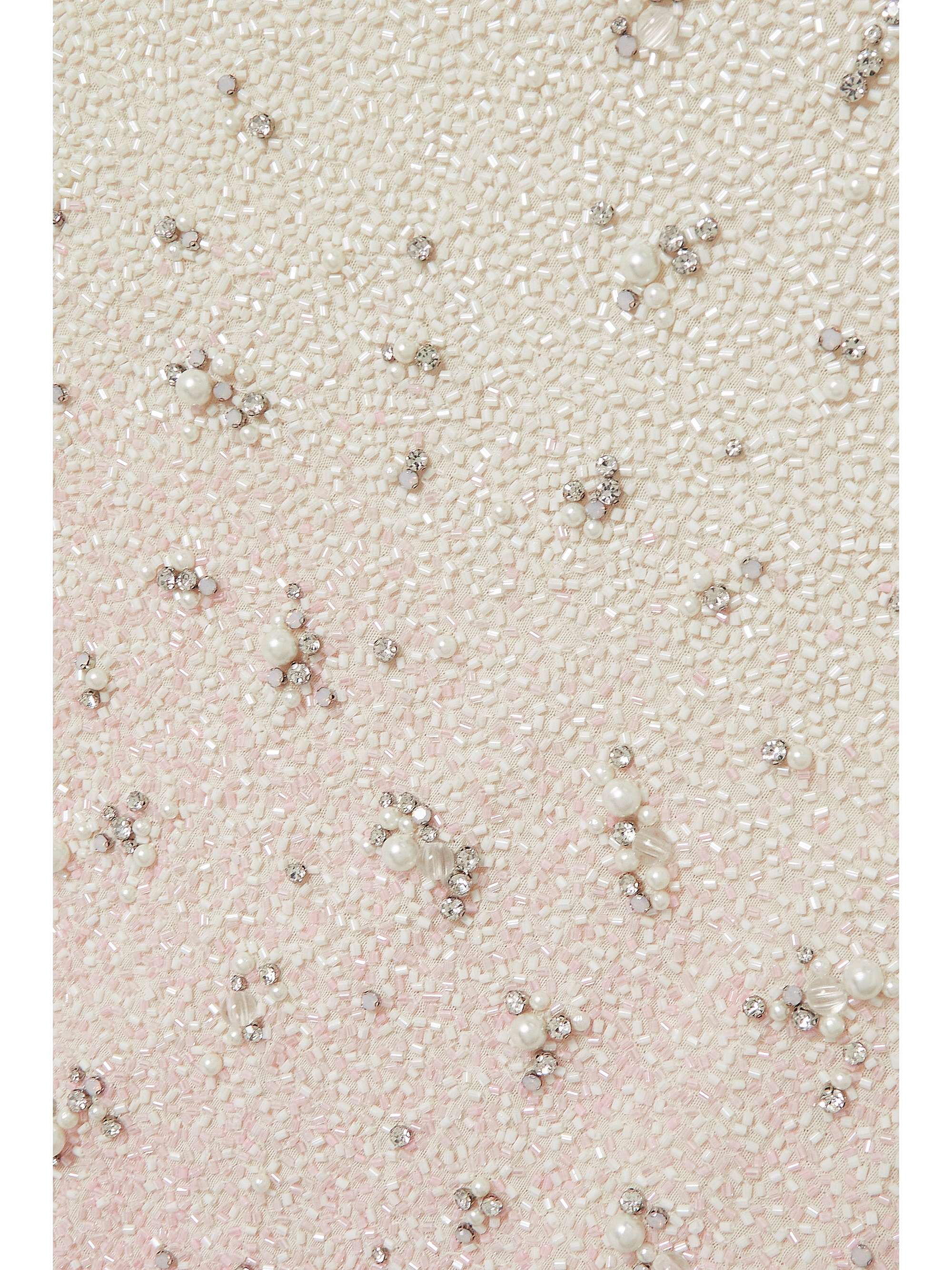 CLIO PEPPIATT ストレッチチュール ミディ丈ワンピース