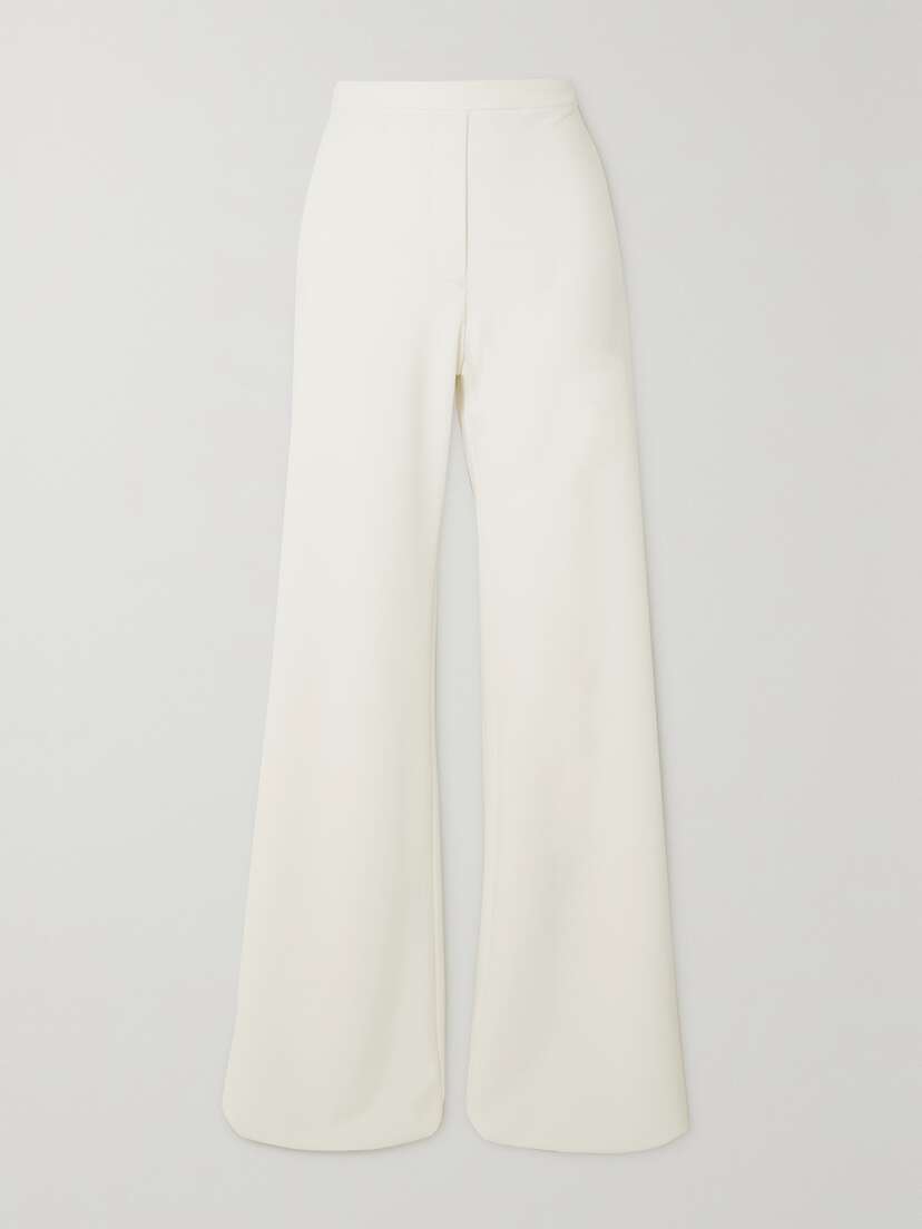 Clio Peppiatt Stretch-crepe Wide-leg Pants