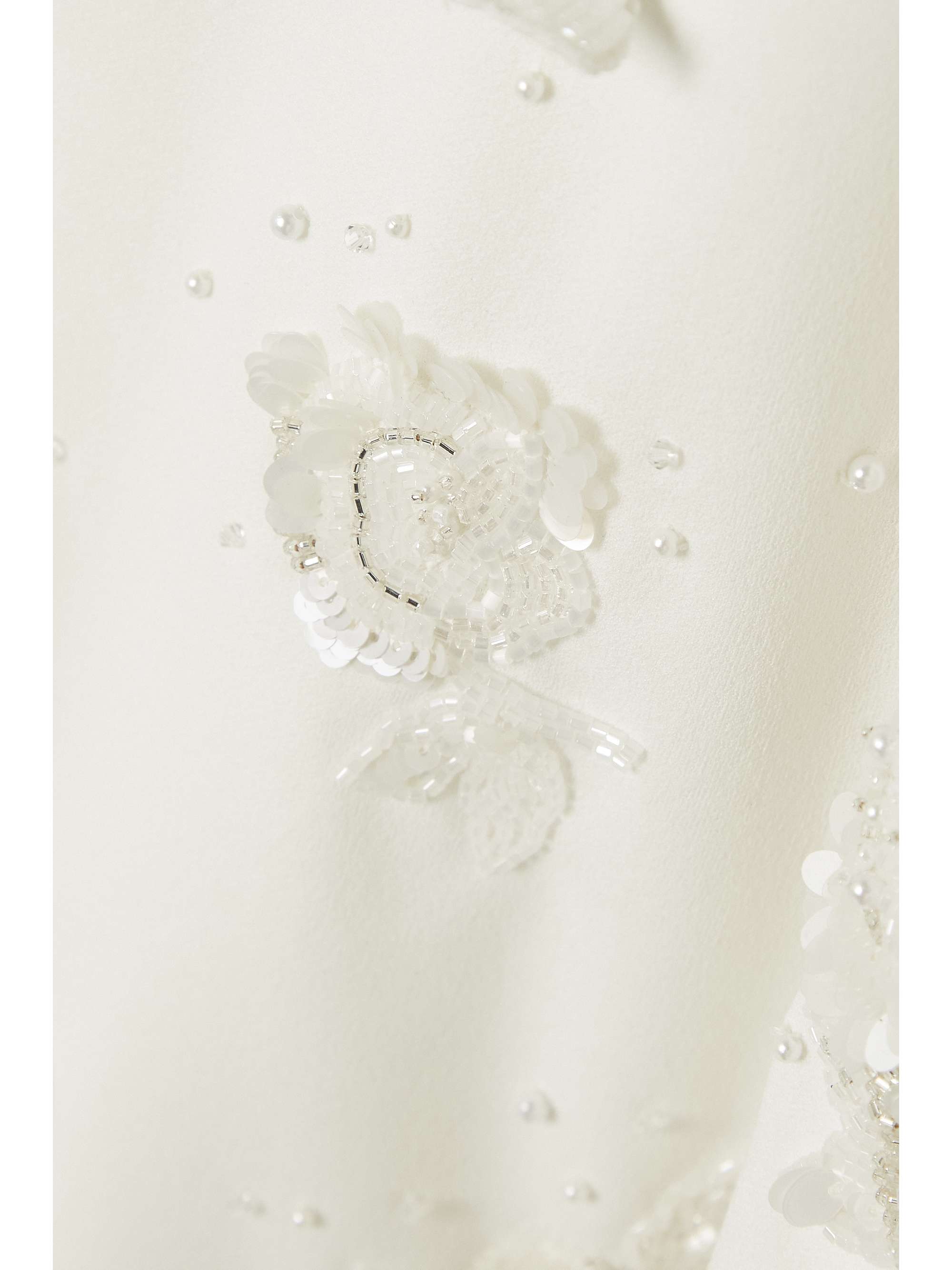 CLIO PEPPIATT Embellished stretch-crepe mini dress