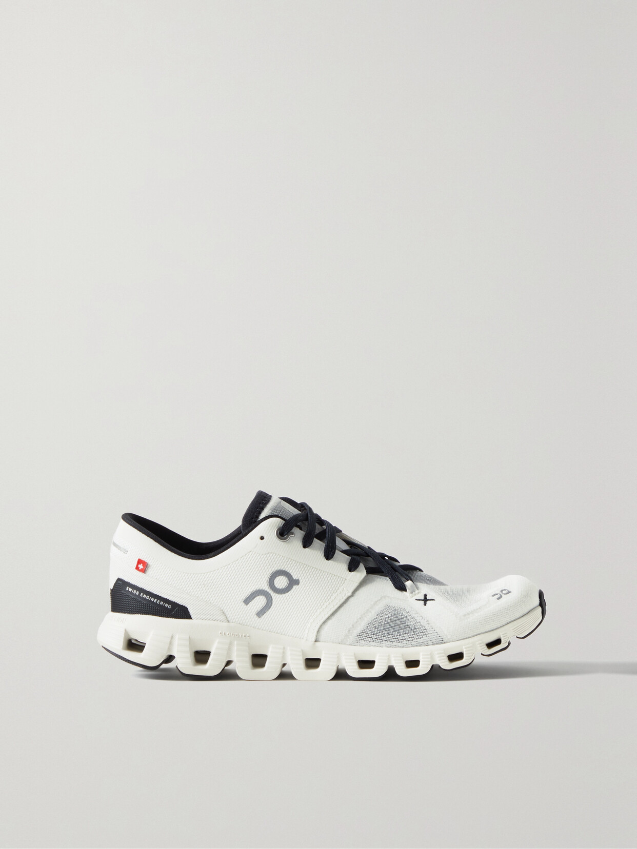 On Cloud X Mesh Sneakers In White