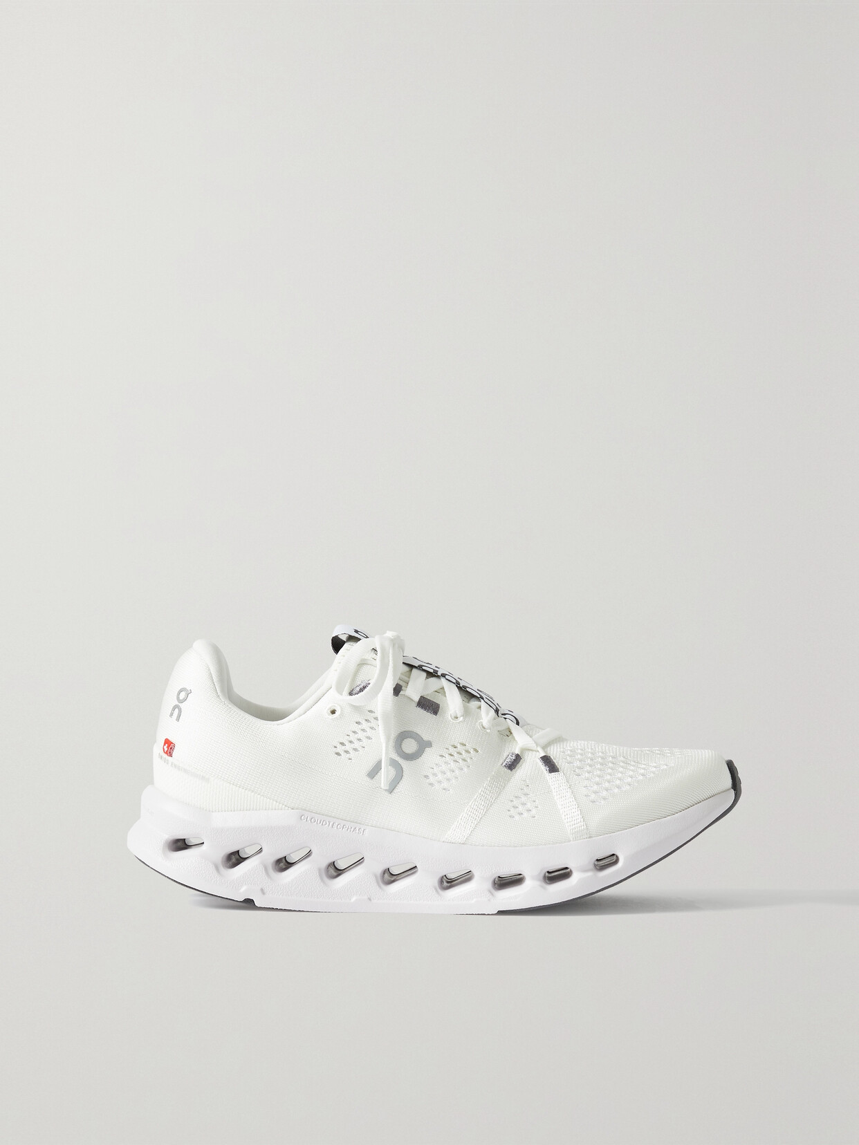 ON-Running - Cloudsurfer Webbing-trimmed Stretch-knit Sneakers - White