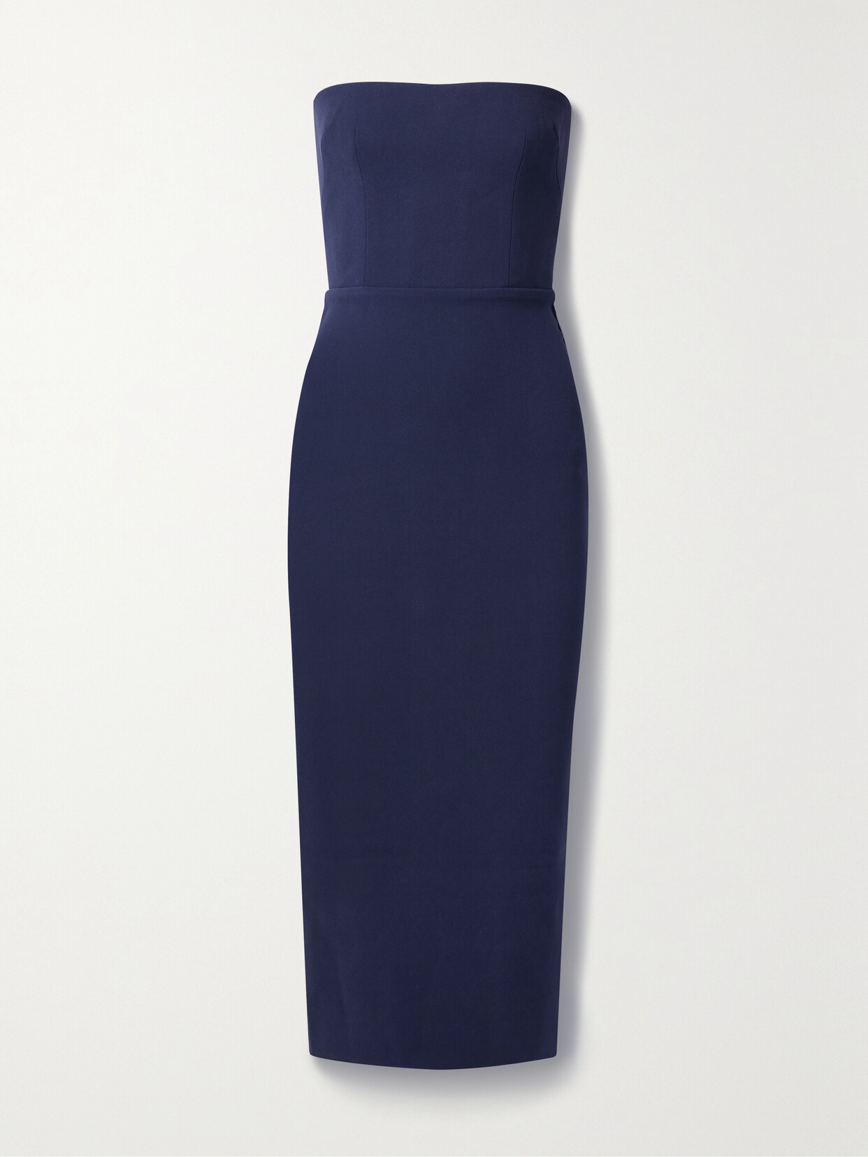 Alex Perry - Callan Strapless Crepe Midi Dress - Blue