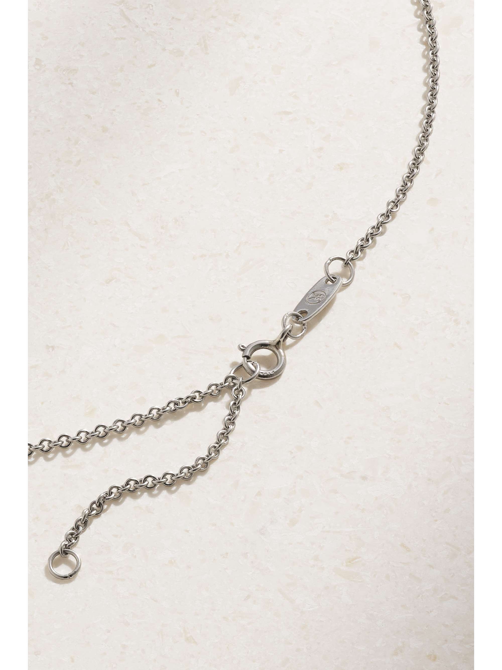 BAYCO 18-karat gold and platinum yellow and white diamond necklace