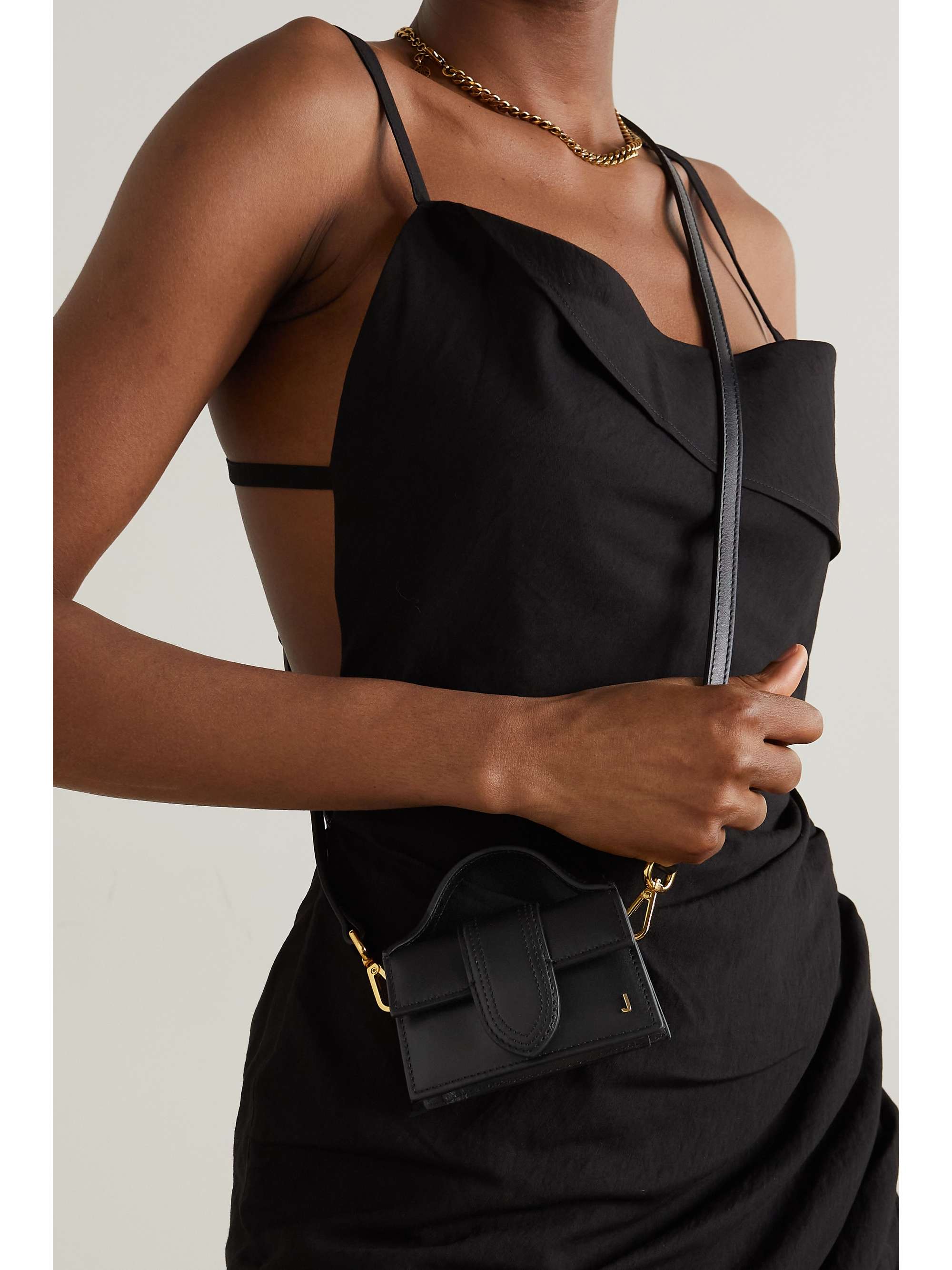 JACQUEMUS Le Petit Bambino leather tote