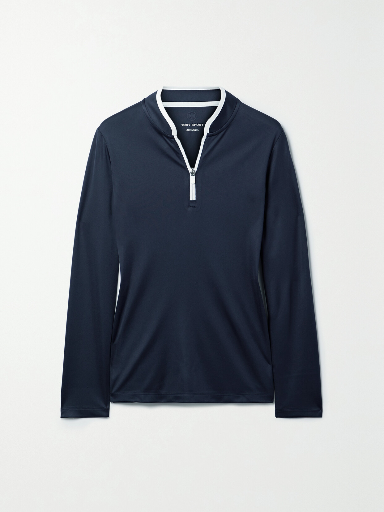 Tory Sport - Two-tone Stretch-jersey Top - Blue