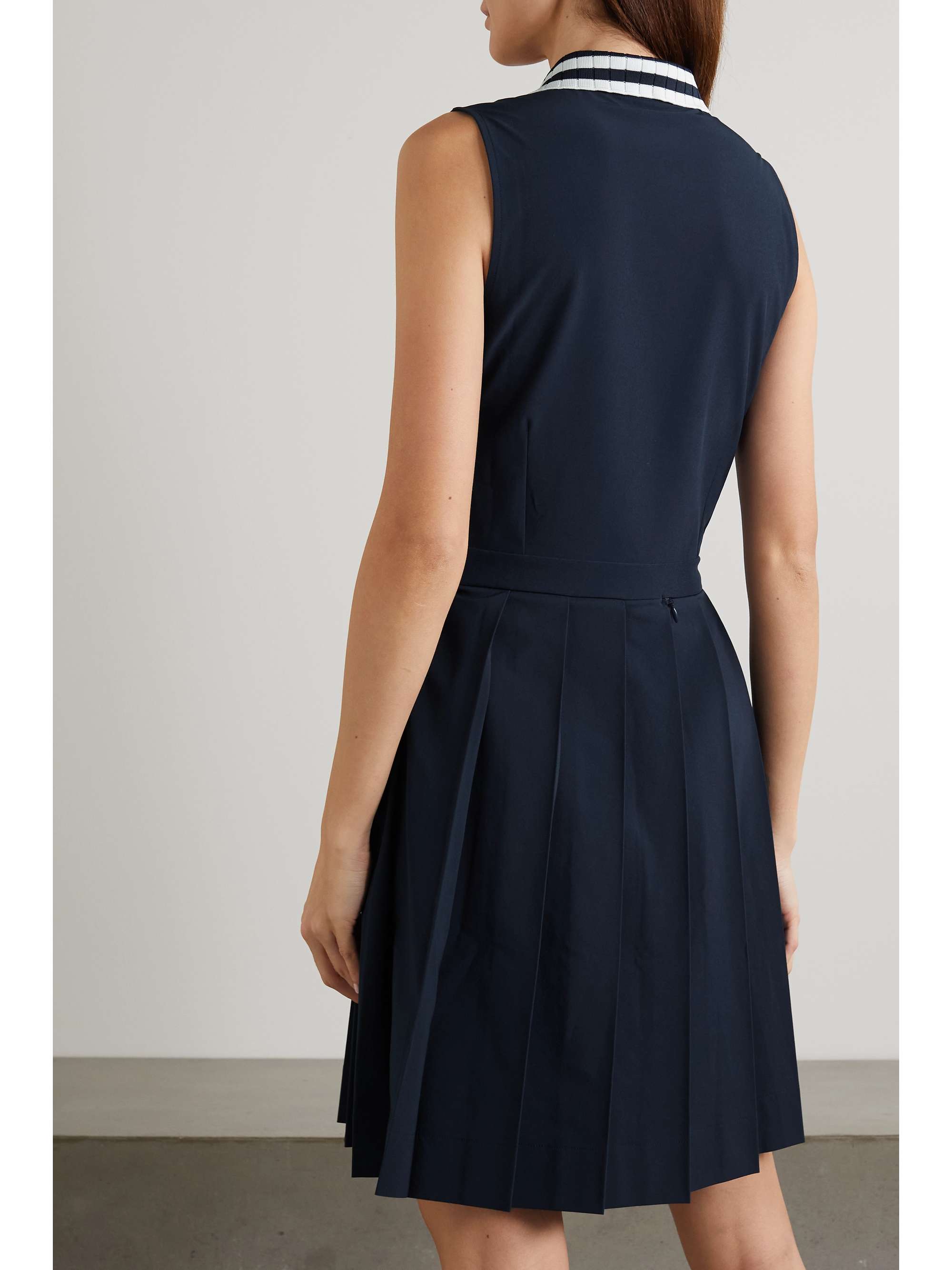 TORY SPORT Pleated stretch-jersey tennis dress