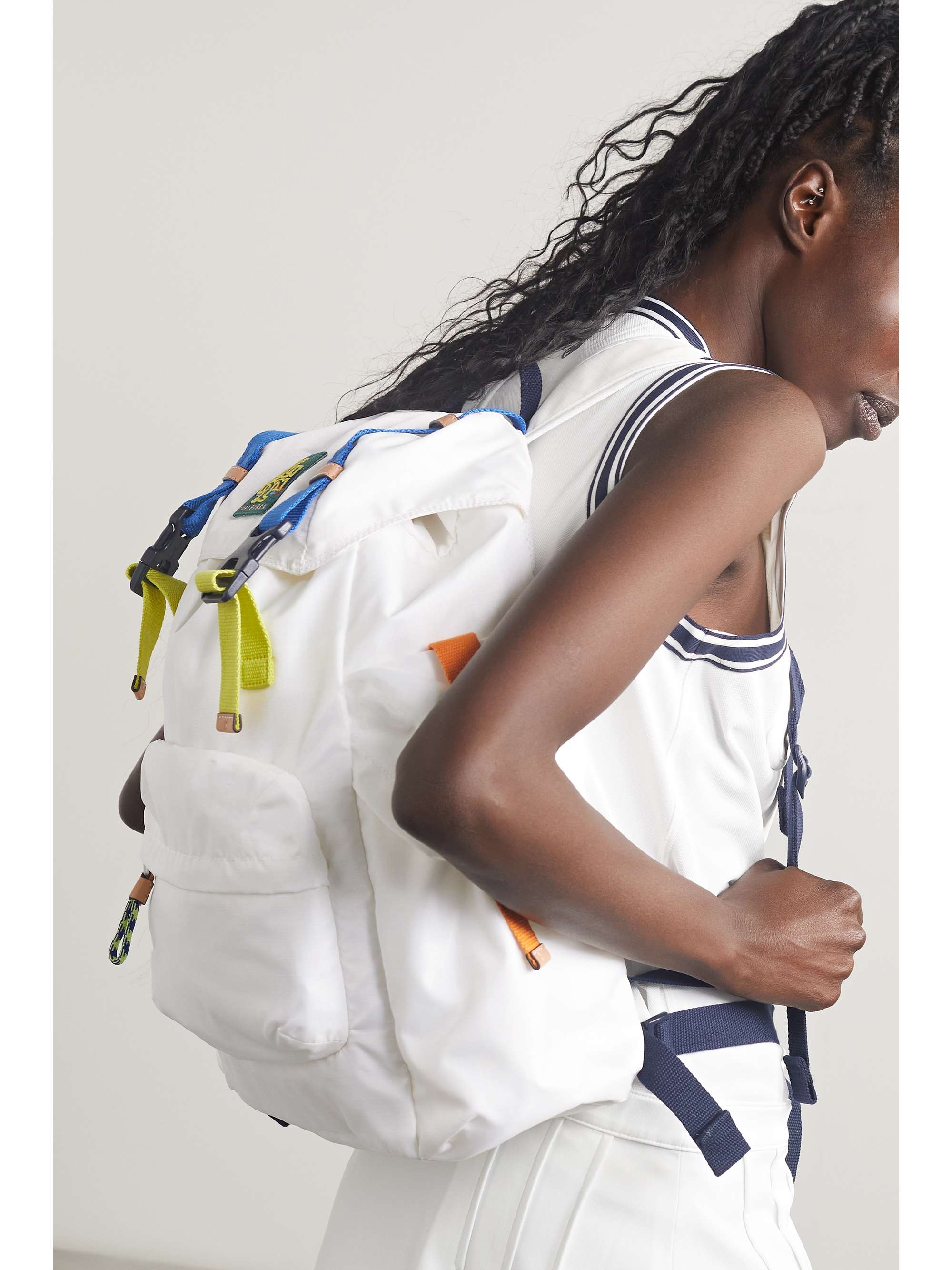 TORY SPORT Appliquéd recycled ripstop backpack