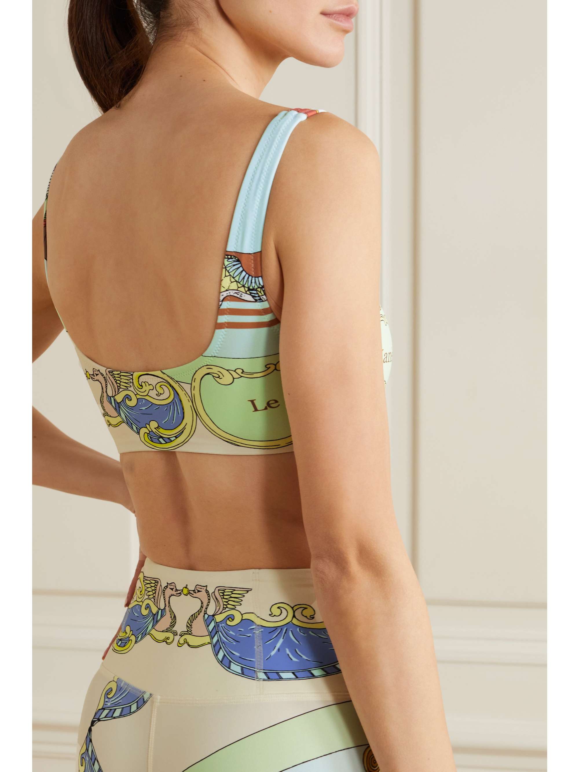 TORY SPORT Printed sports bra