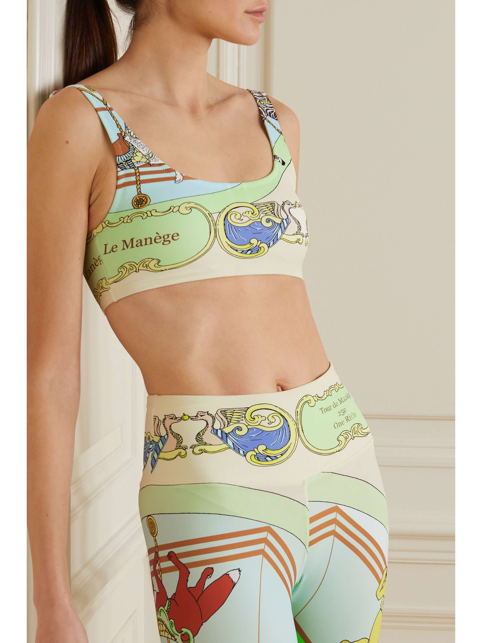 TORY SPORT Printed sports bra