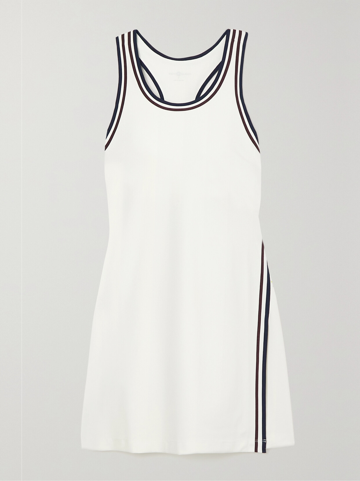 Tory Sport - Striped Stretch Tennis Dress - White