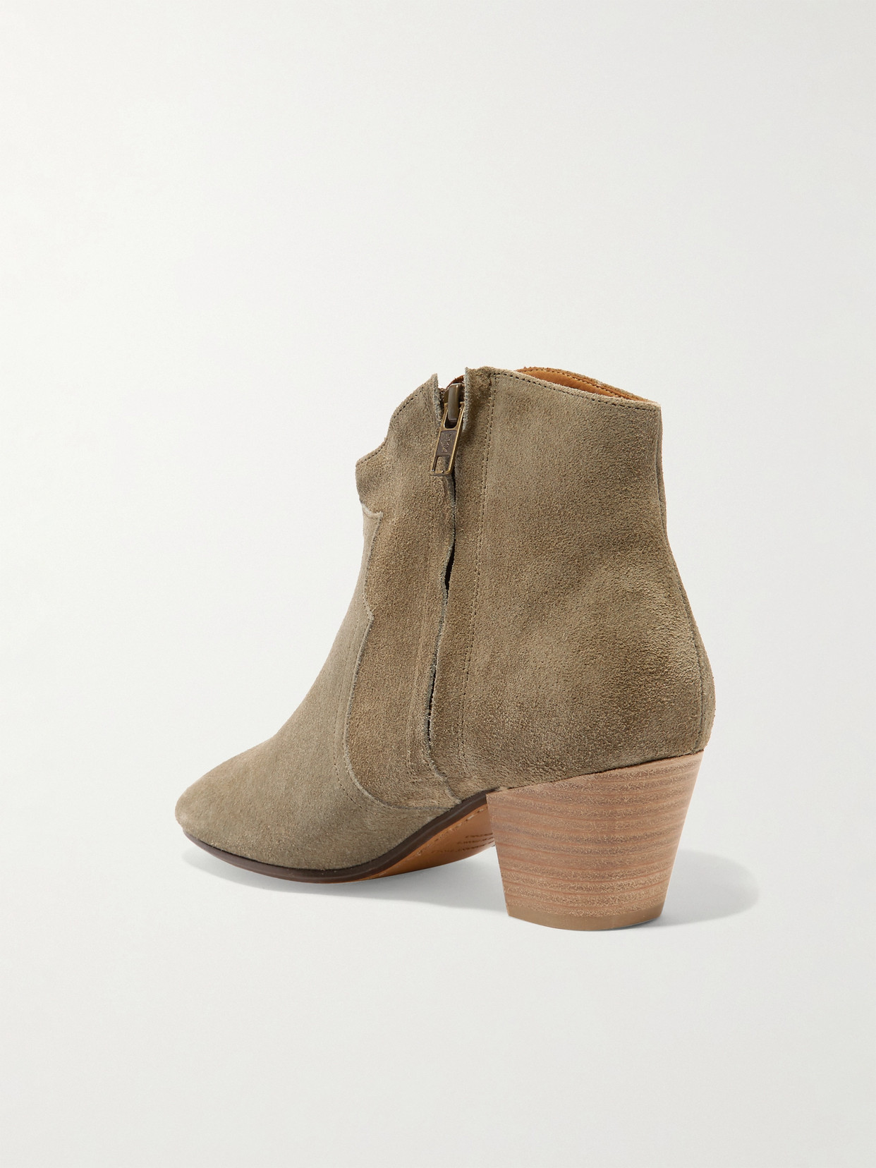 Shop Isabel Marant Étoile The Dicker Suede Ankle Boots In Neutrals