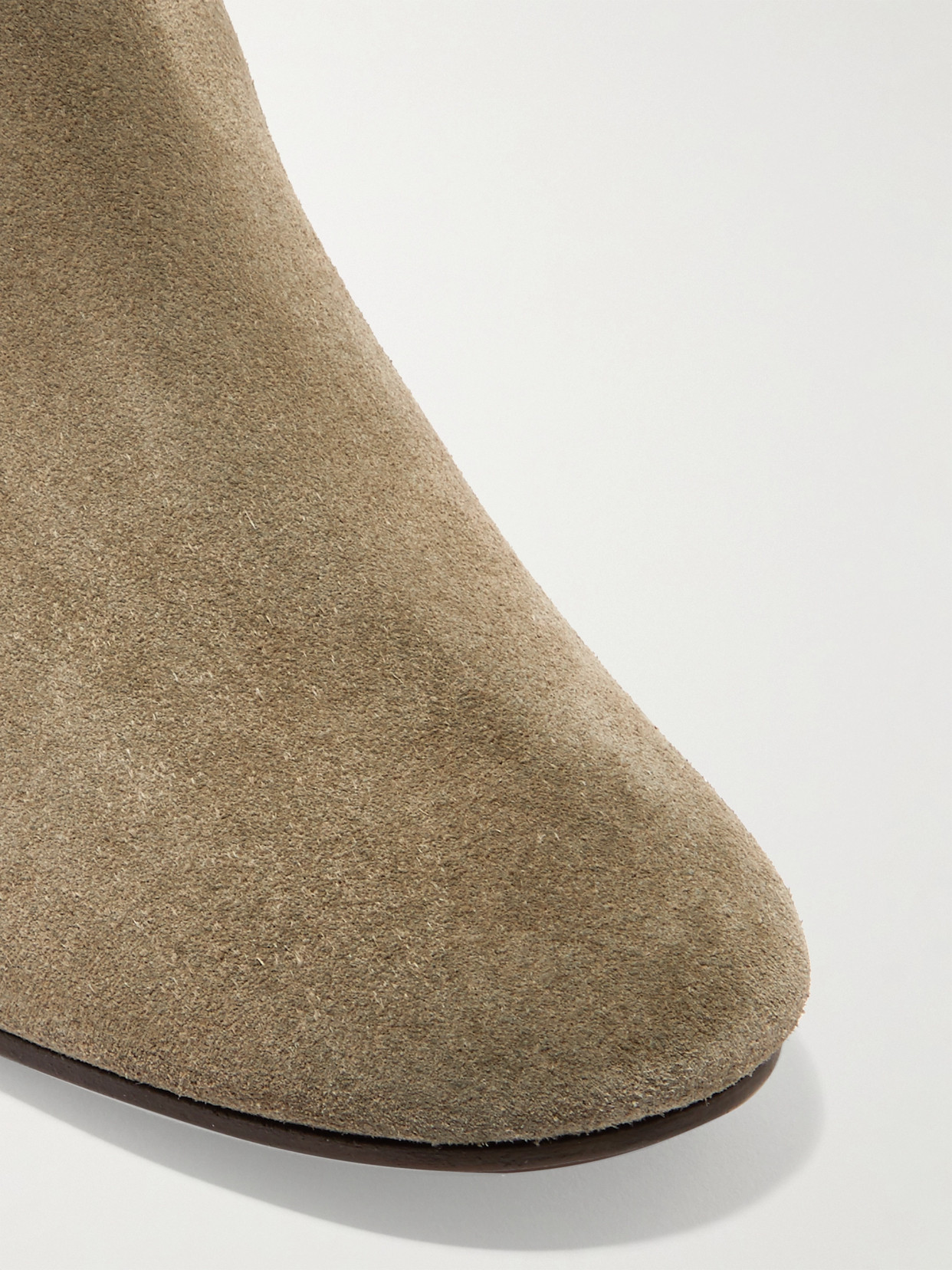 Isabel Marant Dicker Suede Leather Boots In Neutrals