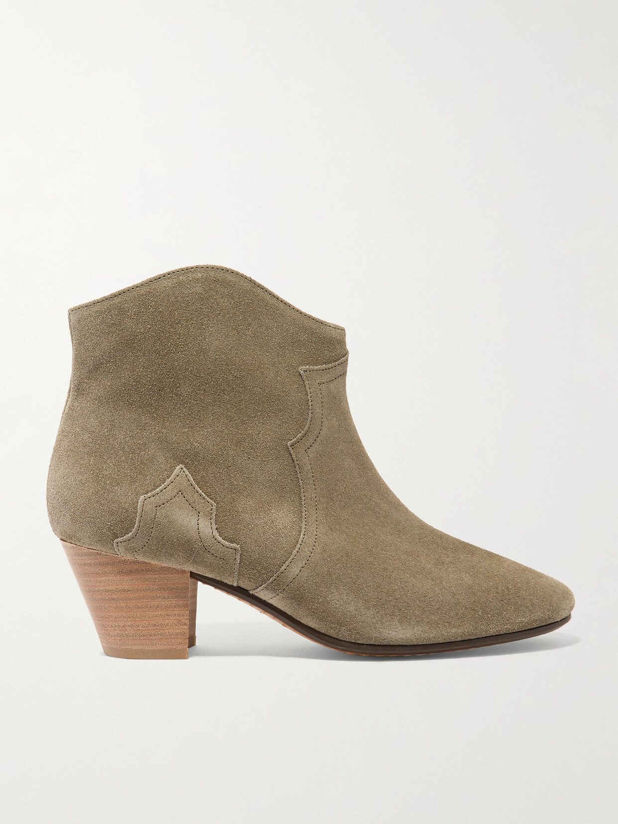 Shop Isabel Marant Étoile The Dicker Suede Ankle Boots In Neutrals