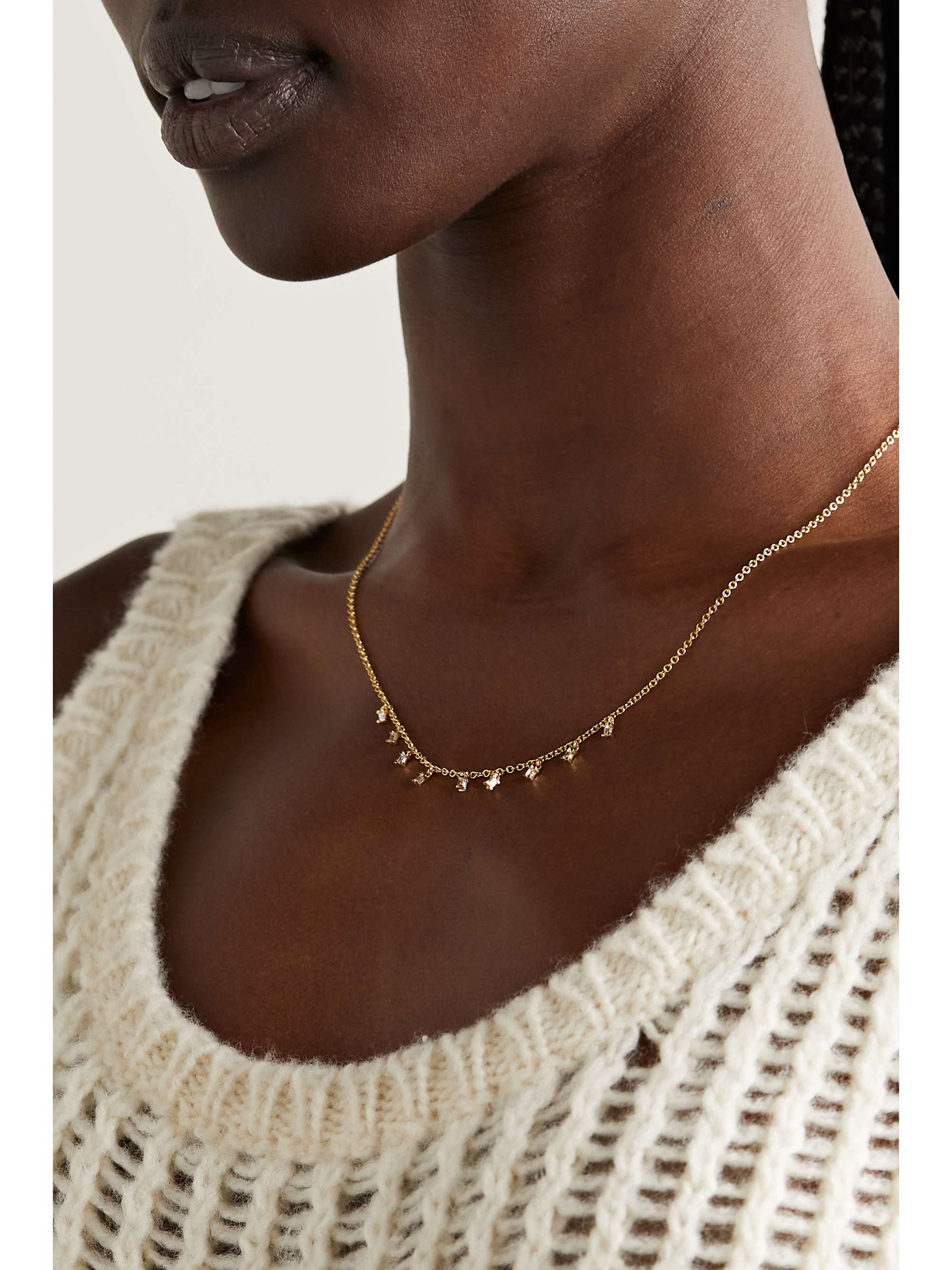 ILEANA MAKRI Kette aus 18 Karat Gold mit Diamanten