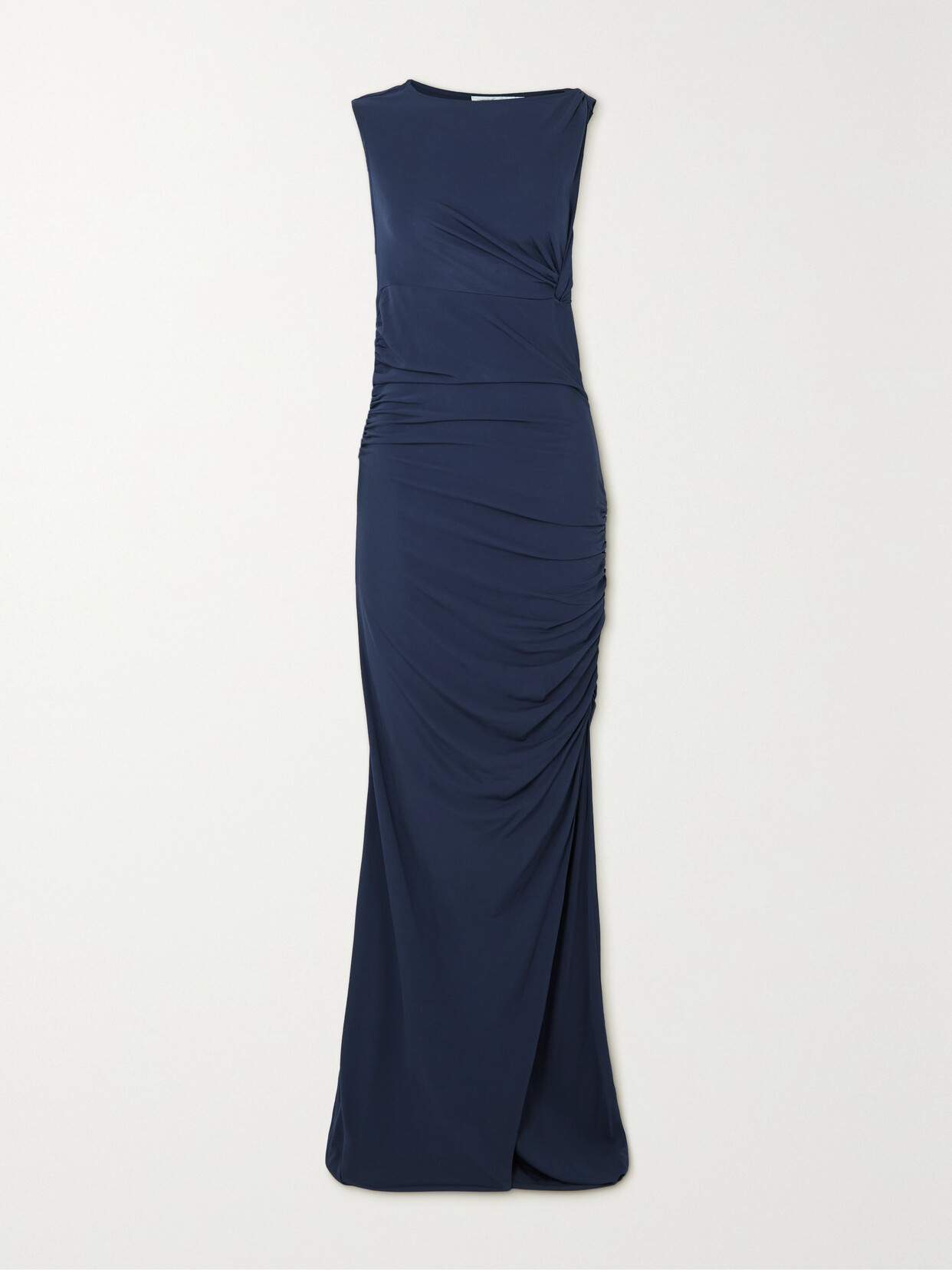 Christopher Esber Gesine Gathered Stretch-tulle Maxi Dress - Blue