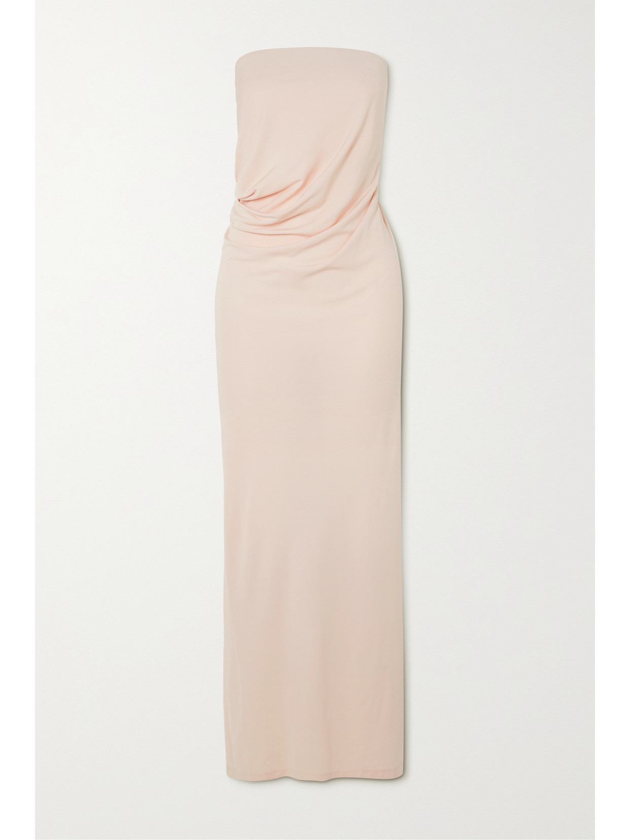 Christopher Esber Strapless Gathered Jersey Maxi Dress