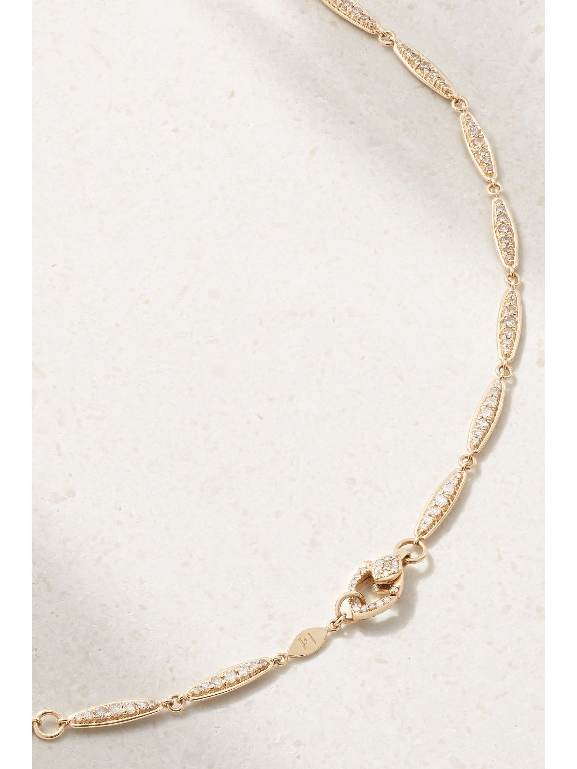 ILEANA MAKRI Grass Light Breeze 18-karat gold diamond necklace