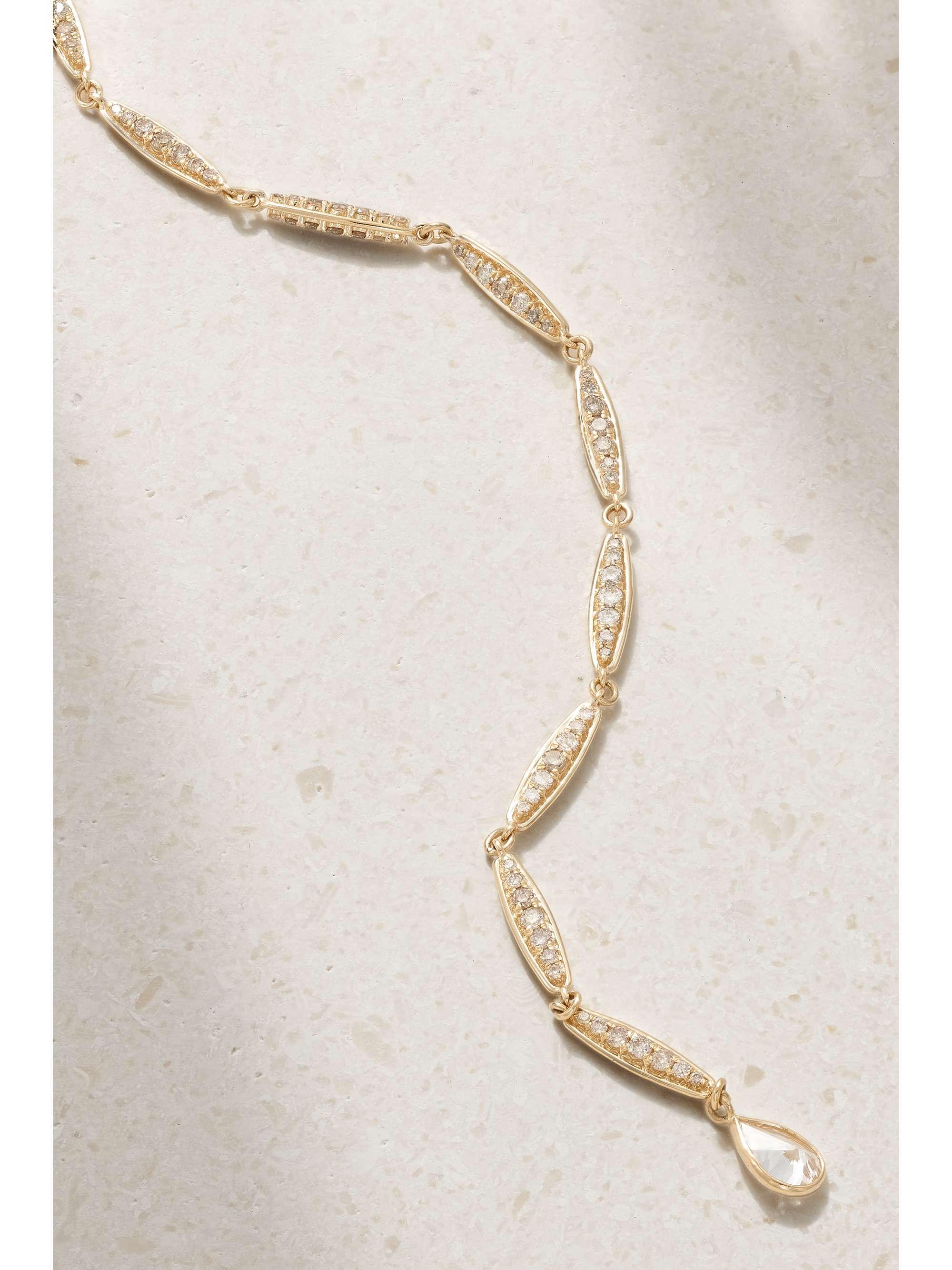ILEANA MAKRI Grass Light Breeze 18-karat gold diamond necklace