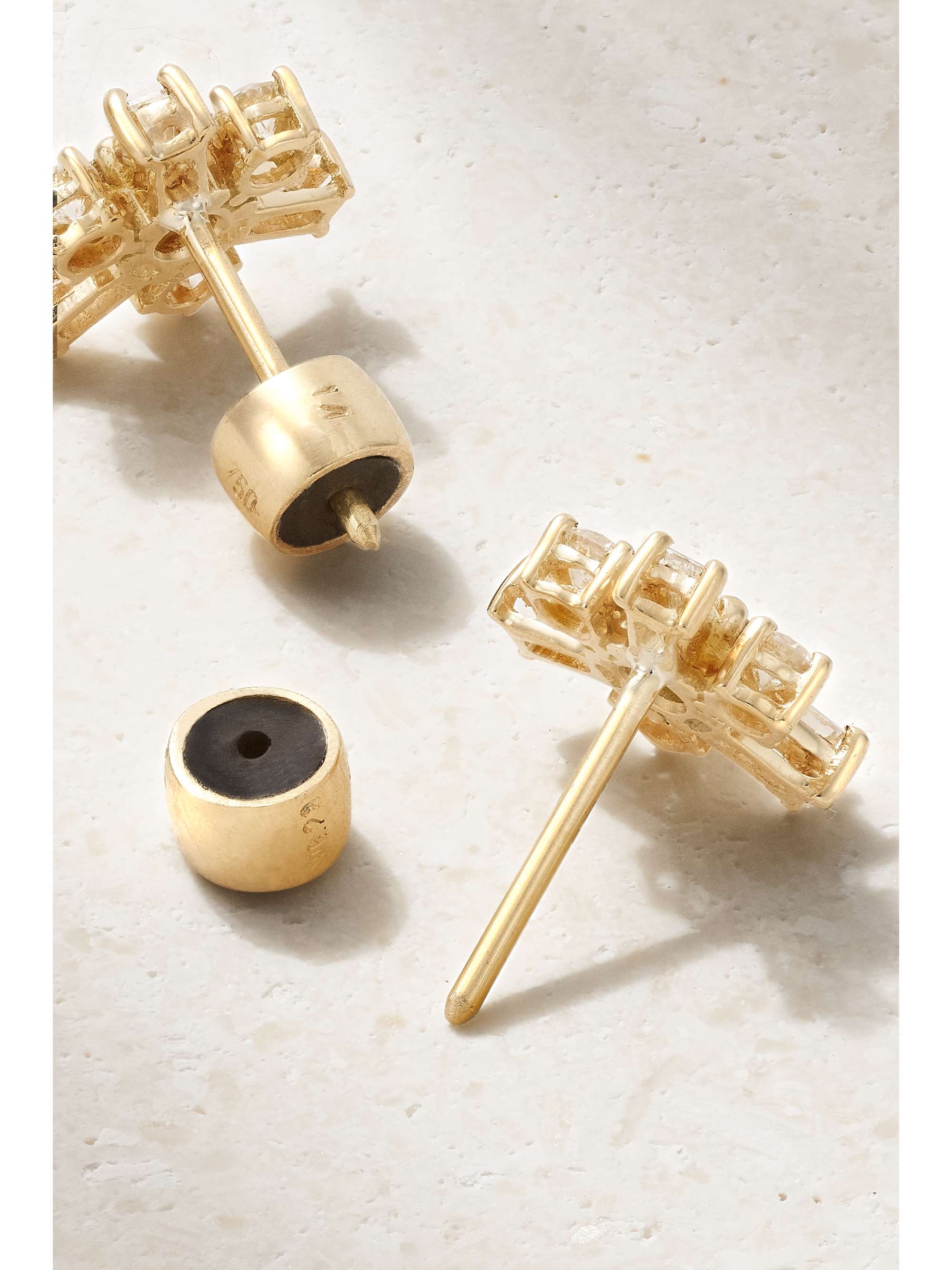 ILEANA MAKRI 18-karat gold diamond earrings