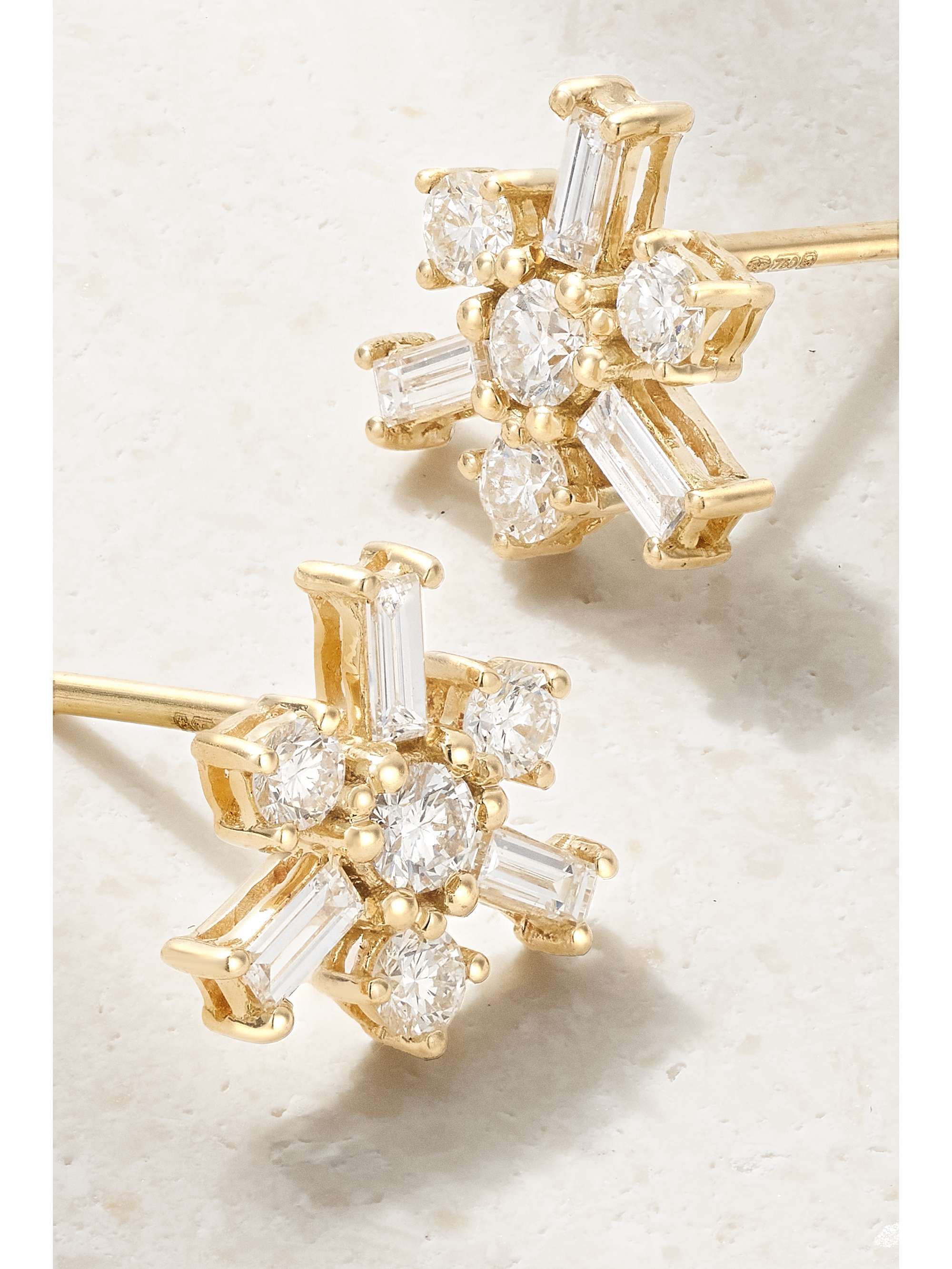 ILEANA MAKRI 18-karat gold diamond earrings