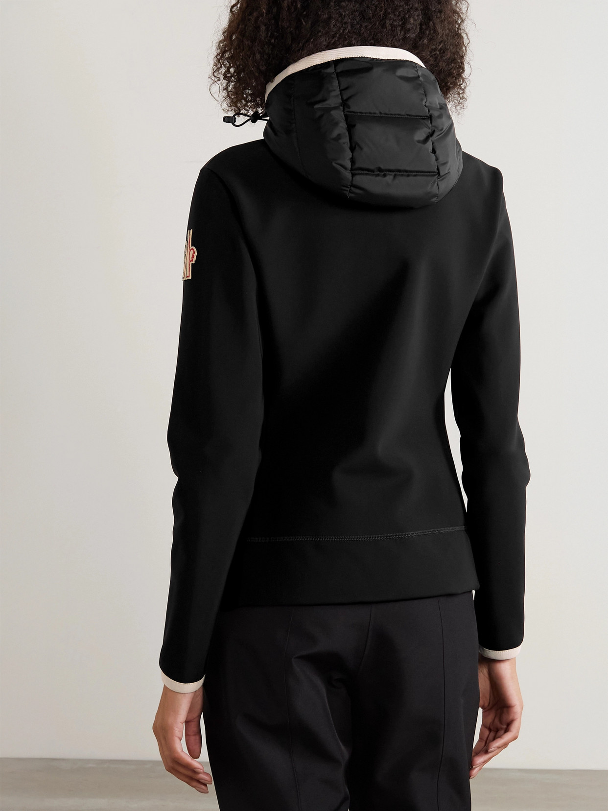 Grenoble - Hooded Paneled Twill And Quilted Stretch-Shell Down Jacket