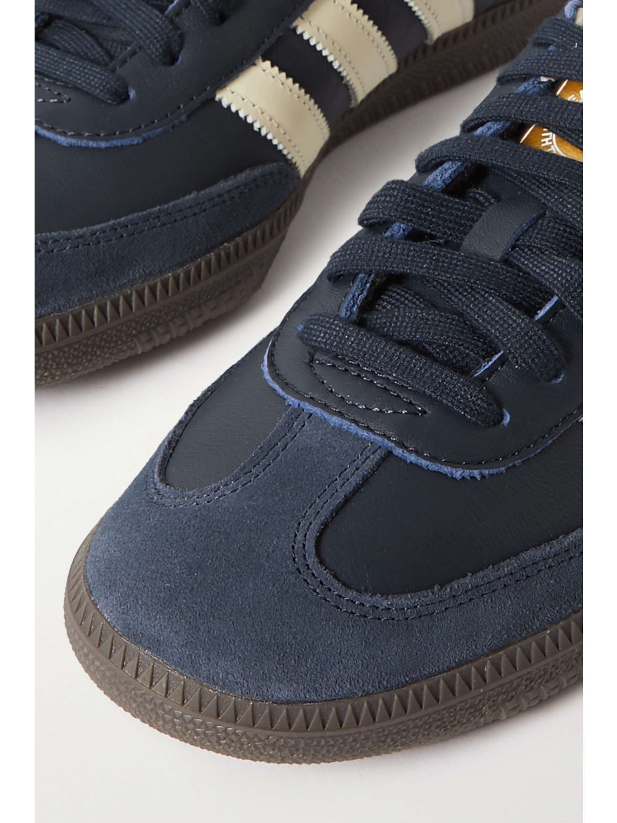 adidas samba blue suede trainers