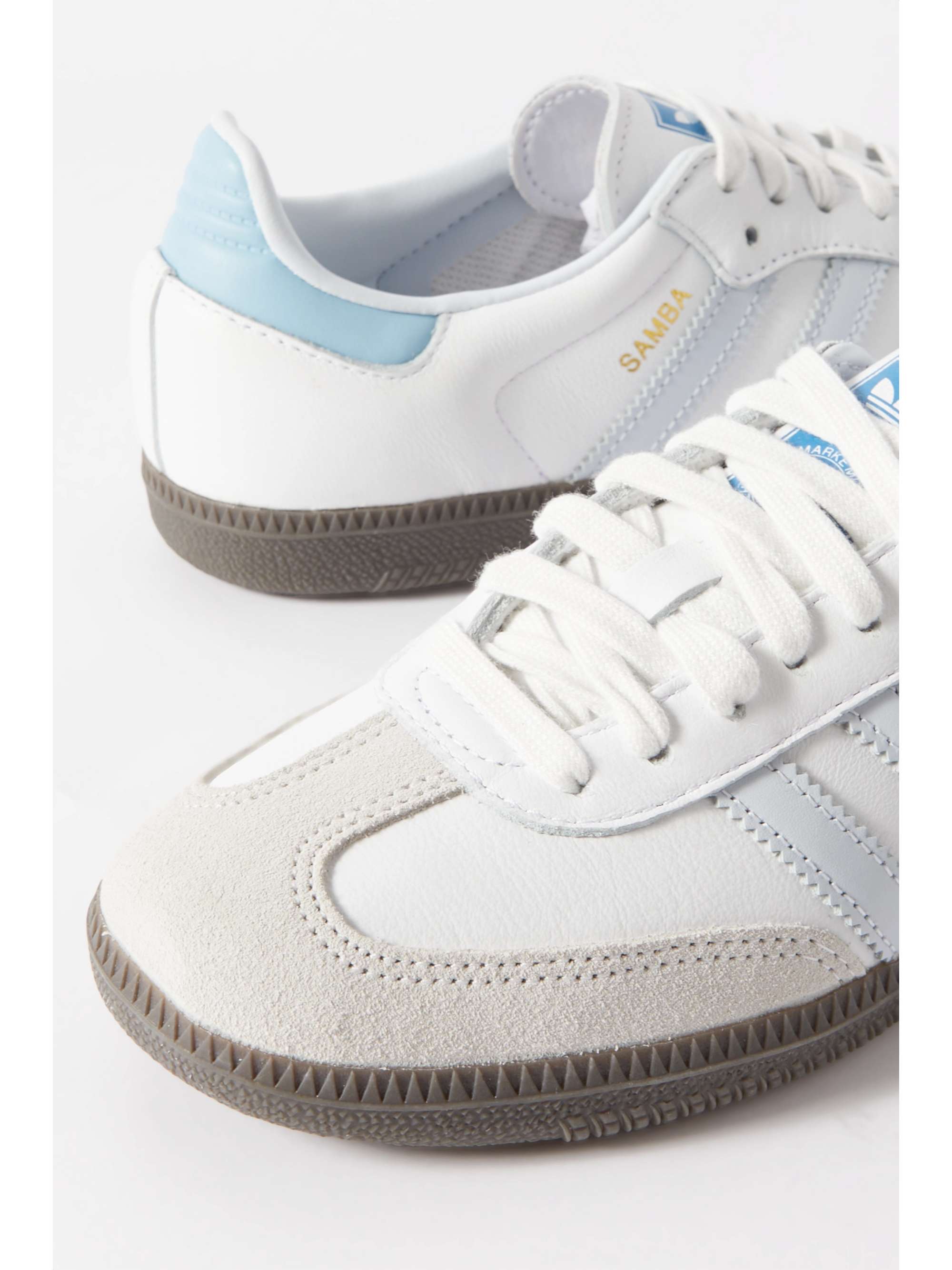 adidas samba blue suede trainers