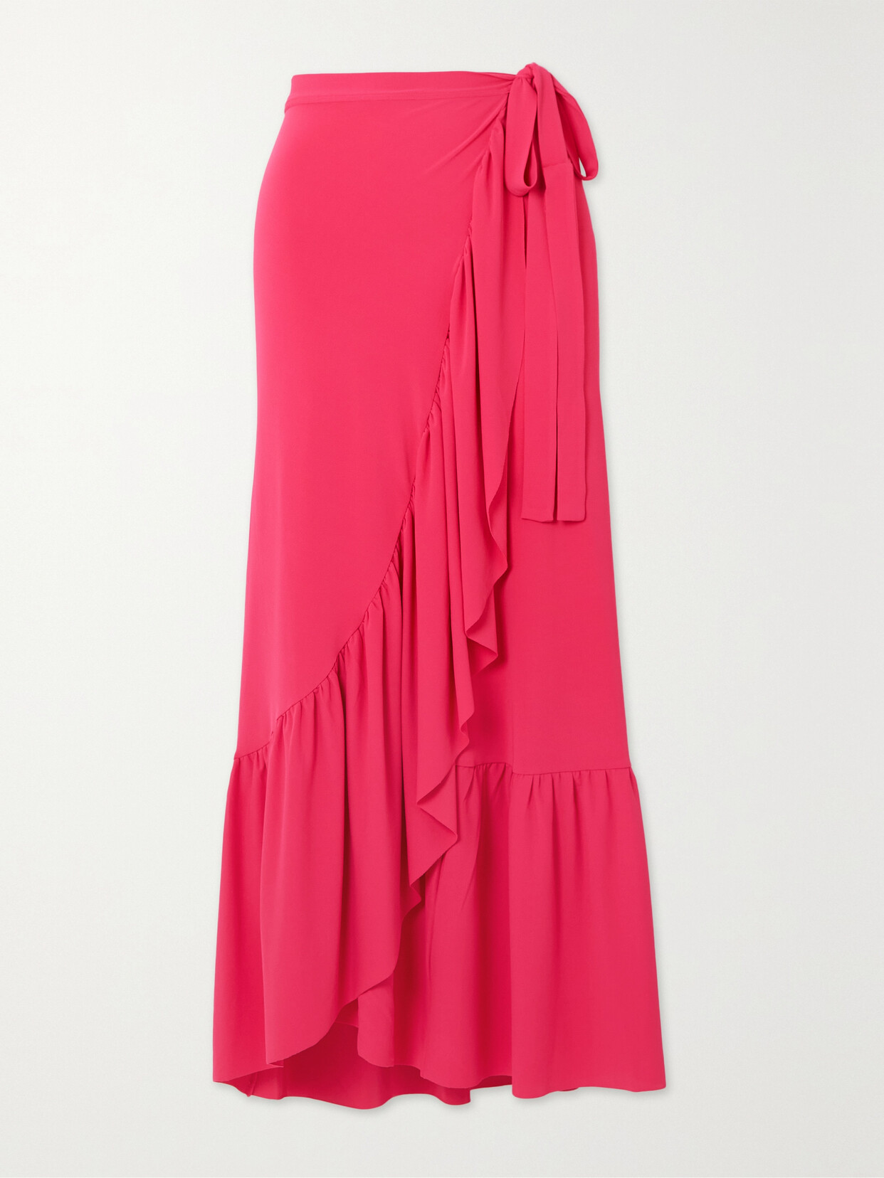 Eres - Julia Ruffled Stretch-twill Pareo - Pink