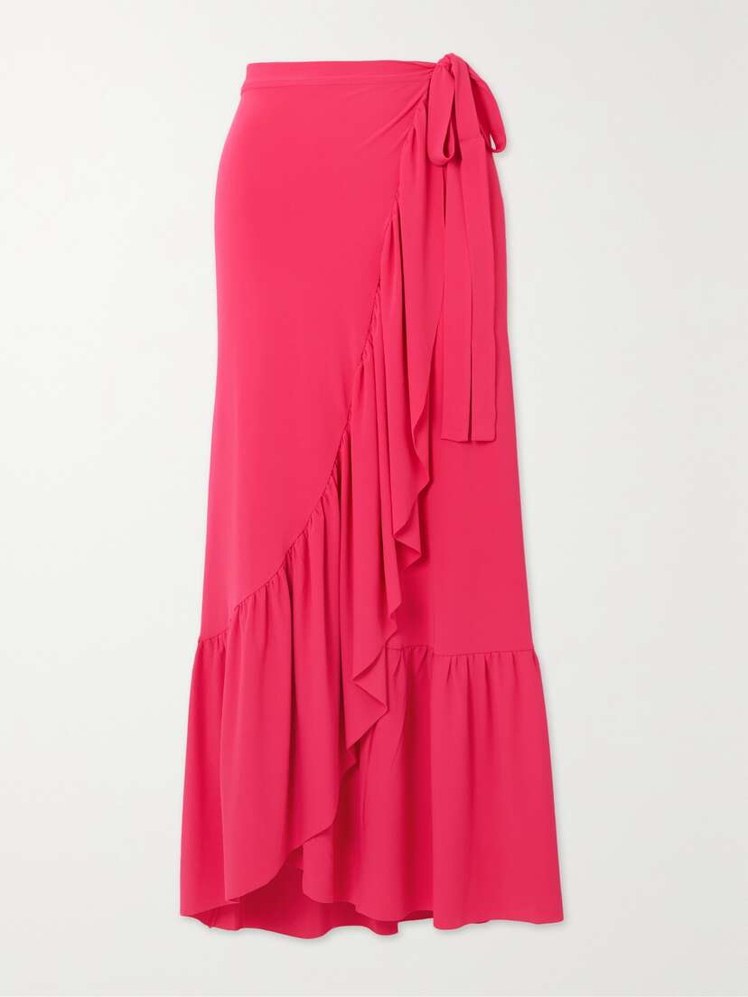 Eres Julia Ruffled Stretch-twill Pareo