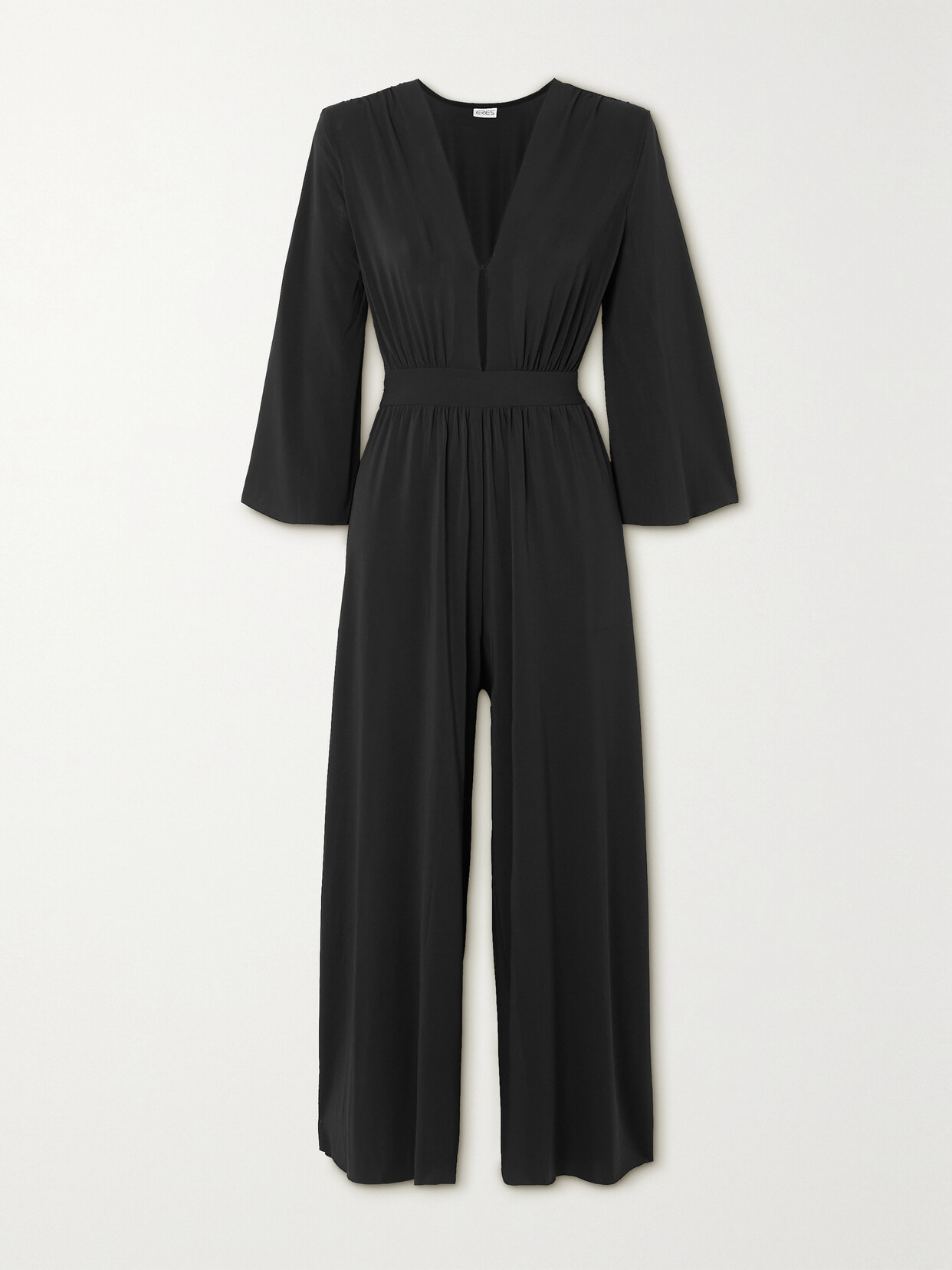 ERES ARETHA CROPPED GATHERED STRETCH-JERSEY JUMPSUIT