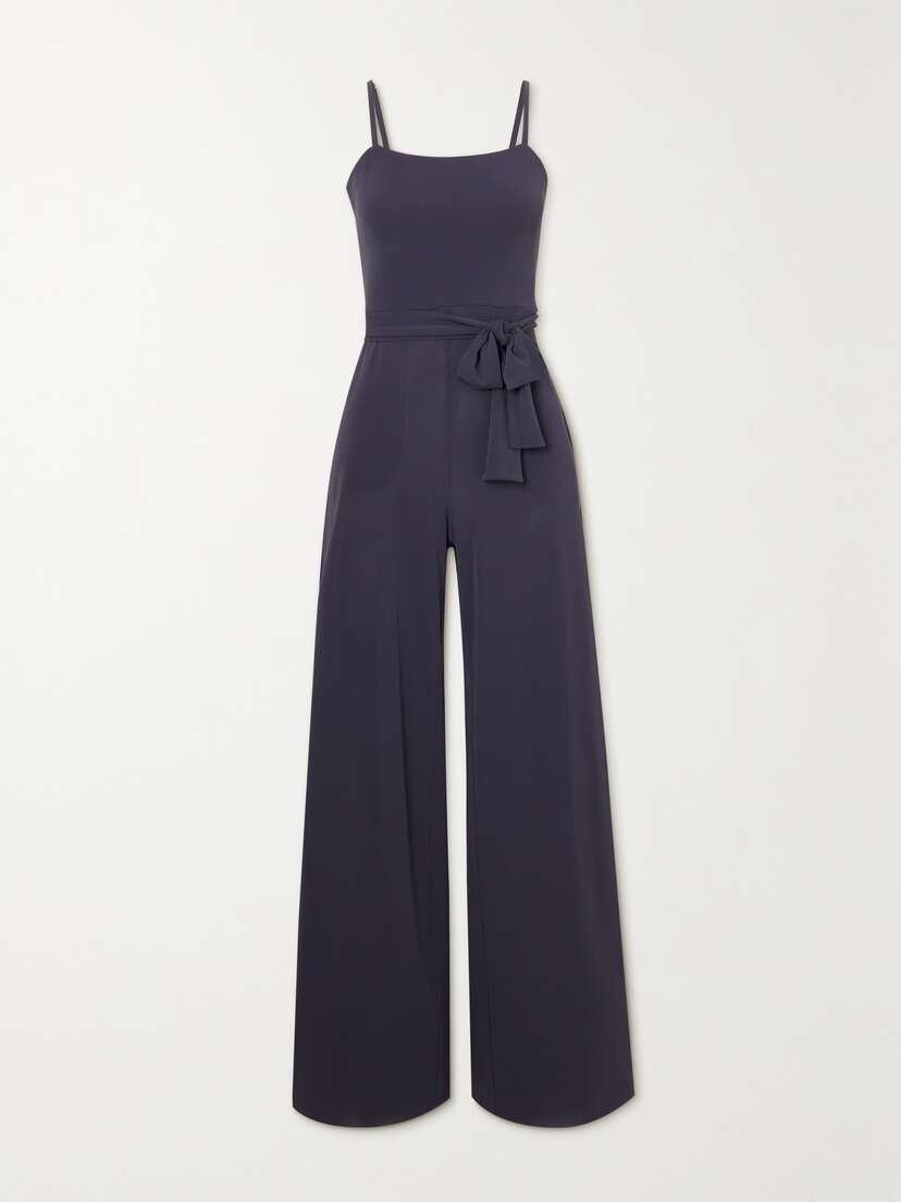 Eres Alba Belted Stretch-jersey Jumpsuit