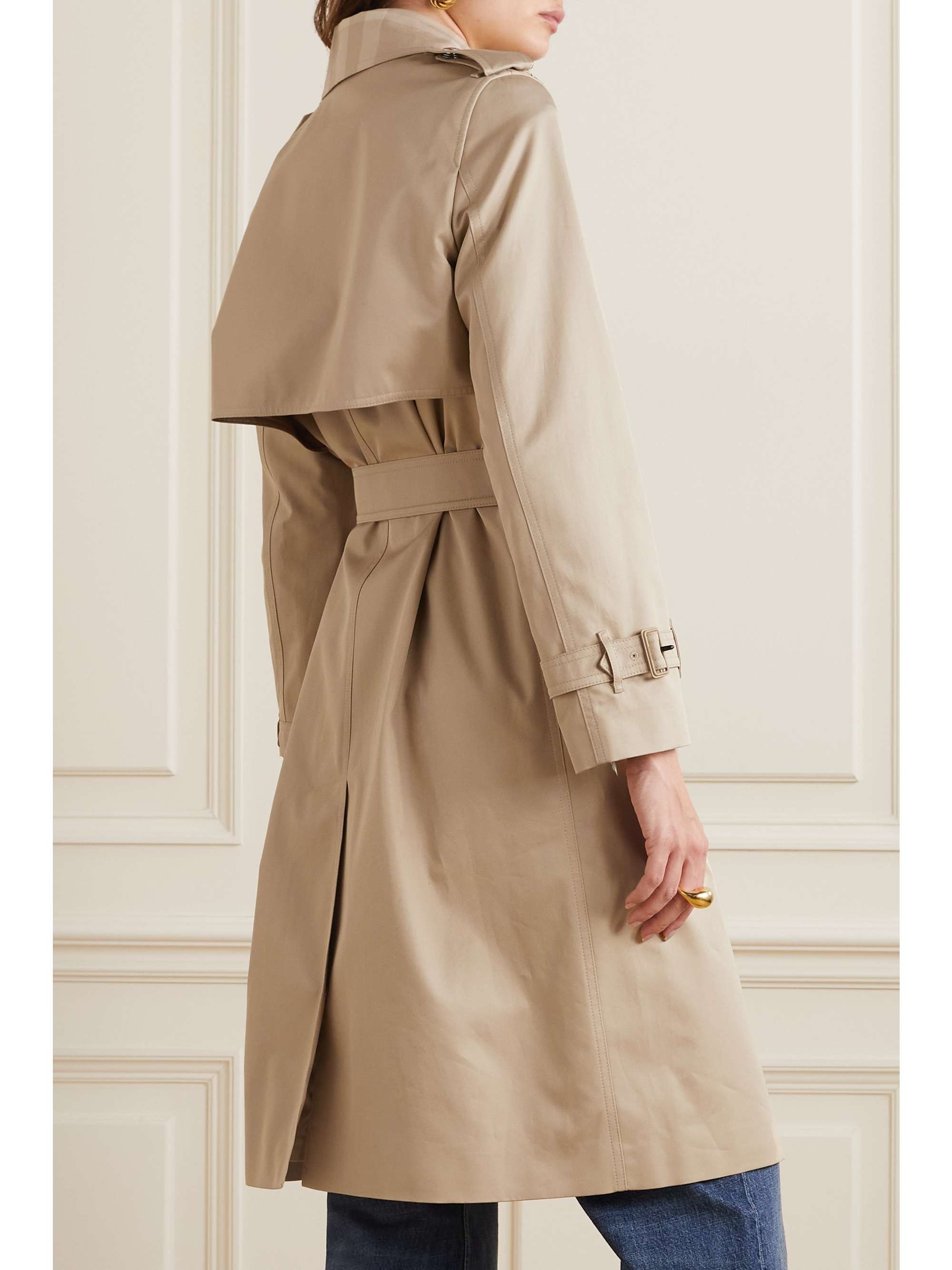 BURBERRY Sandridge belted cotton-gabardine trench coat