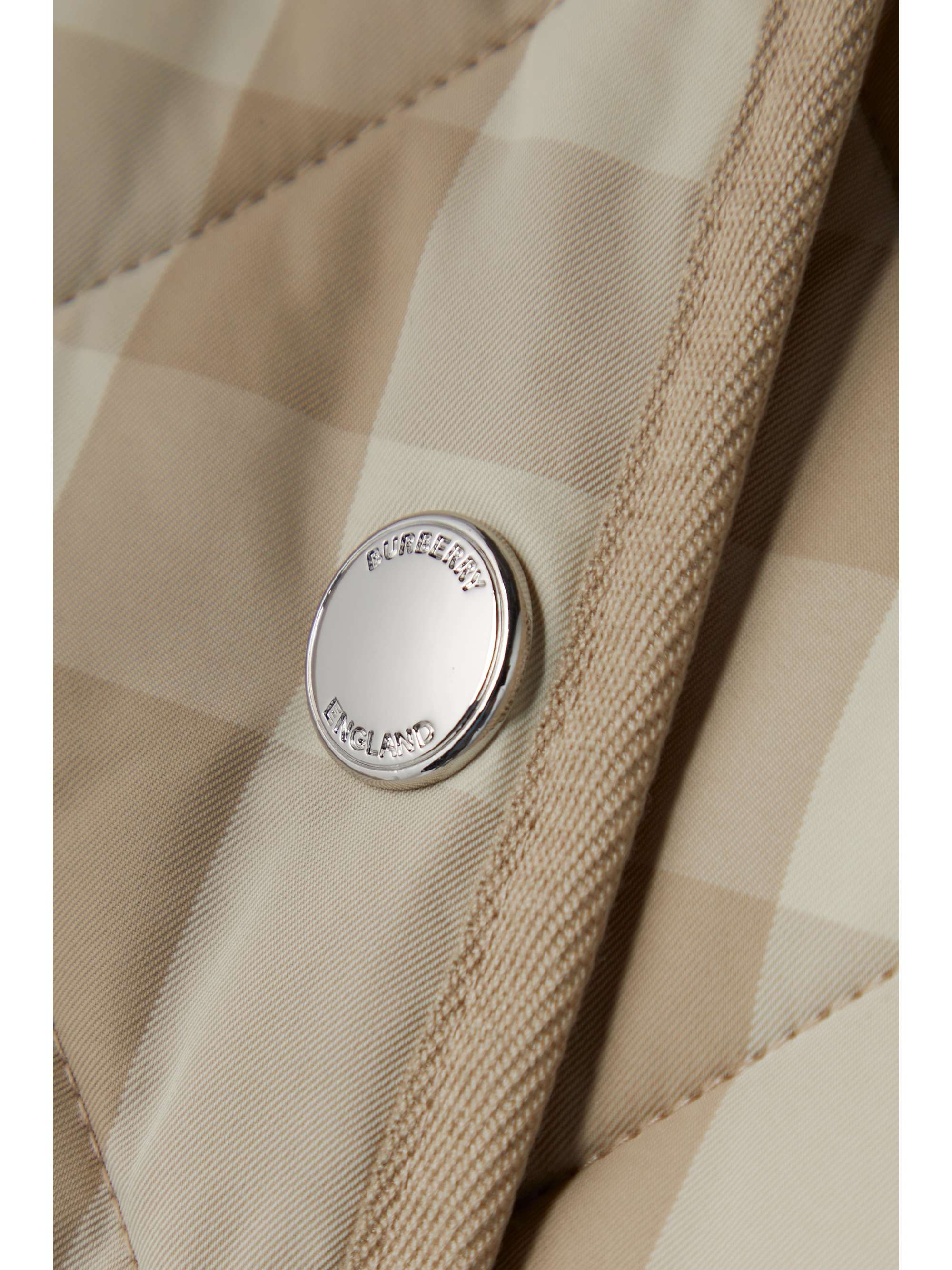 BURBERRY Checked quilted gabardine jacket