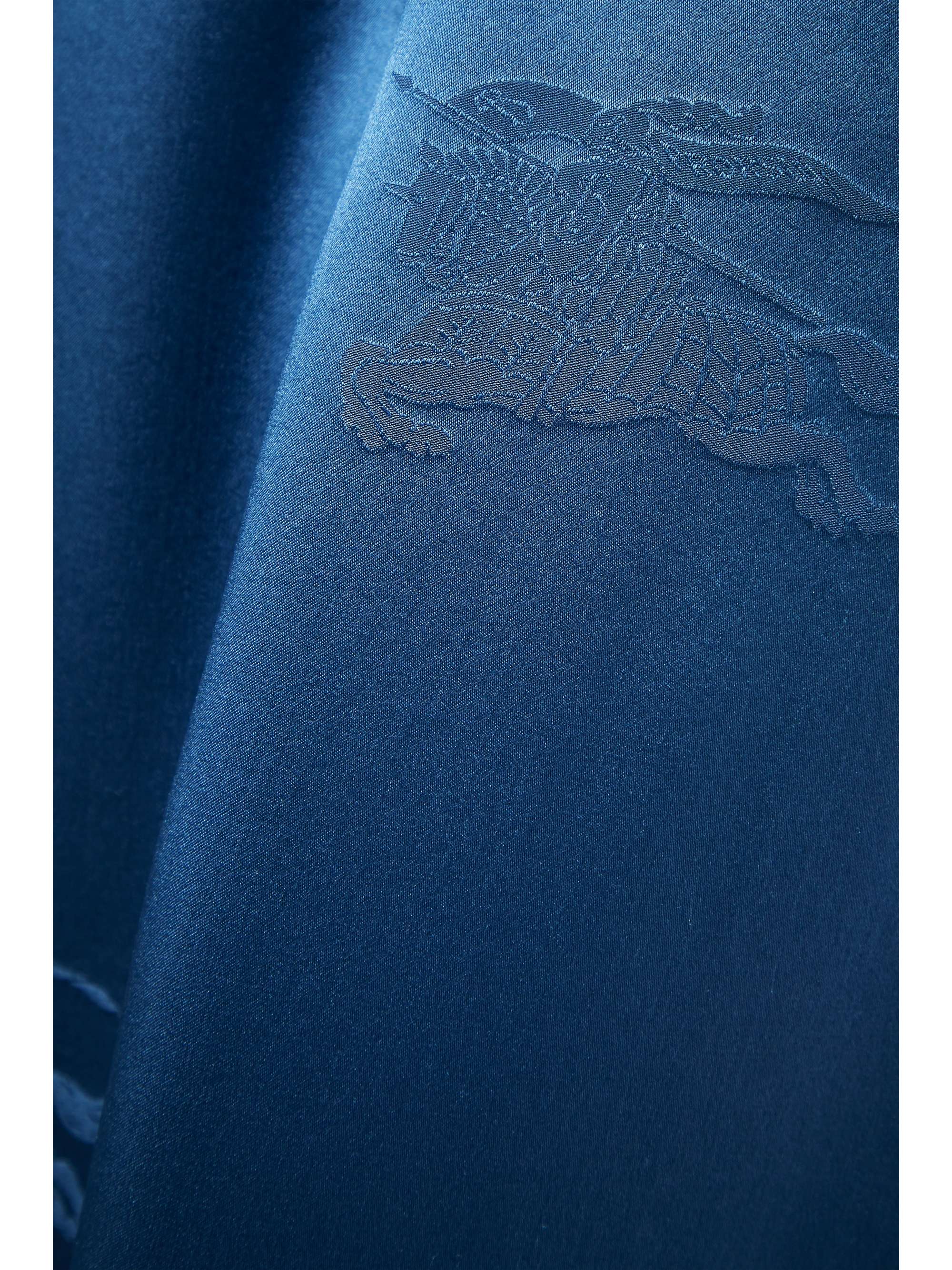 BURBERRY Silk-satin jacquard wide-leg pants