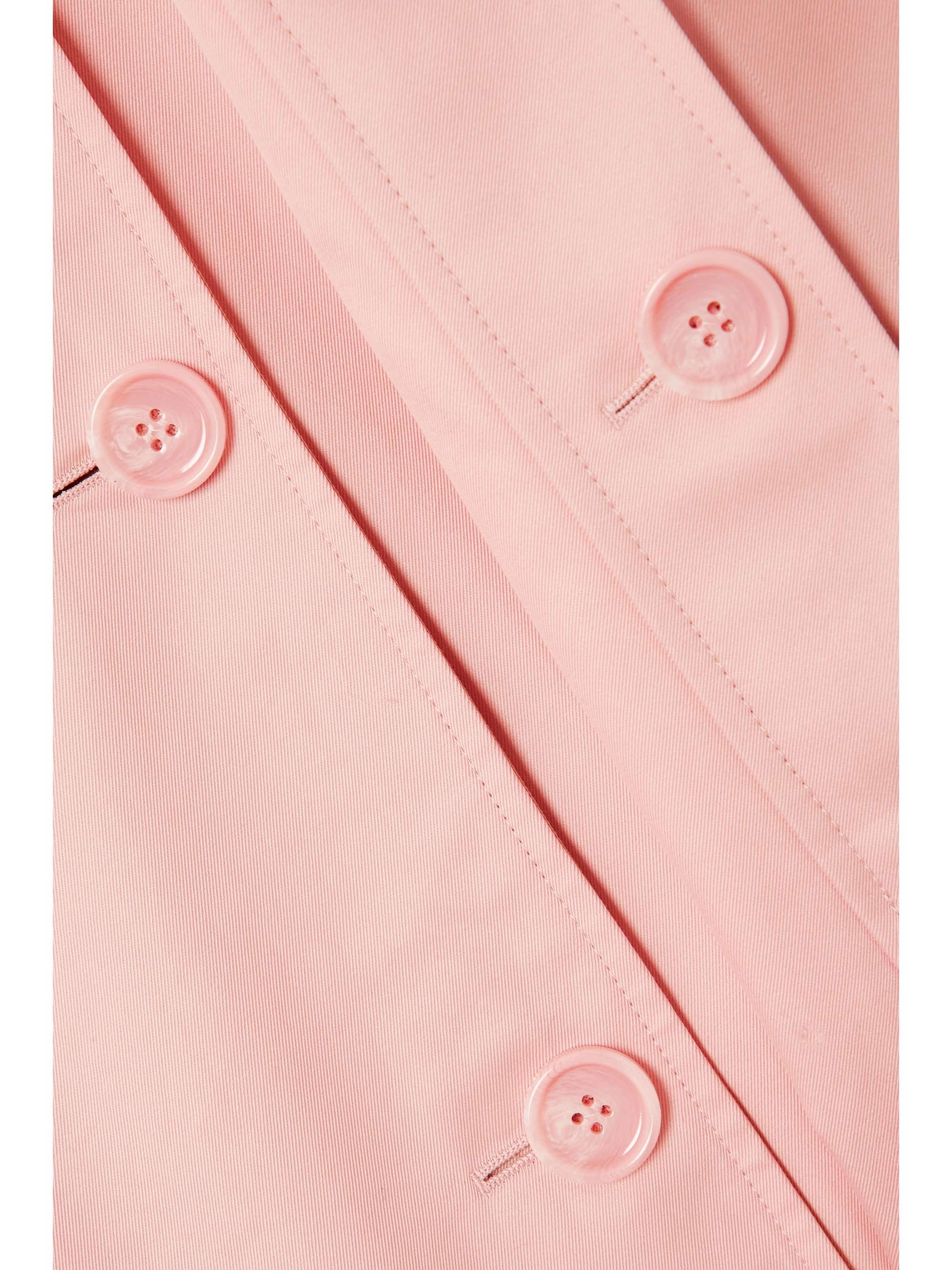 BURBERRY Double-breasted belted cotton-gabardine trench coat
