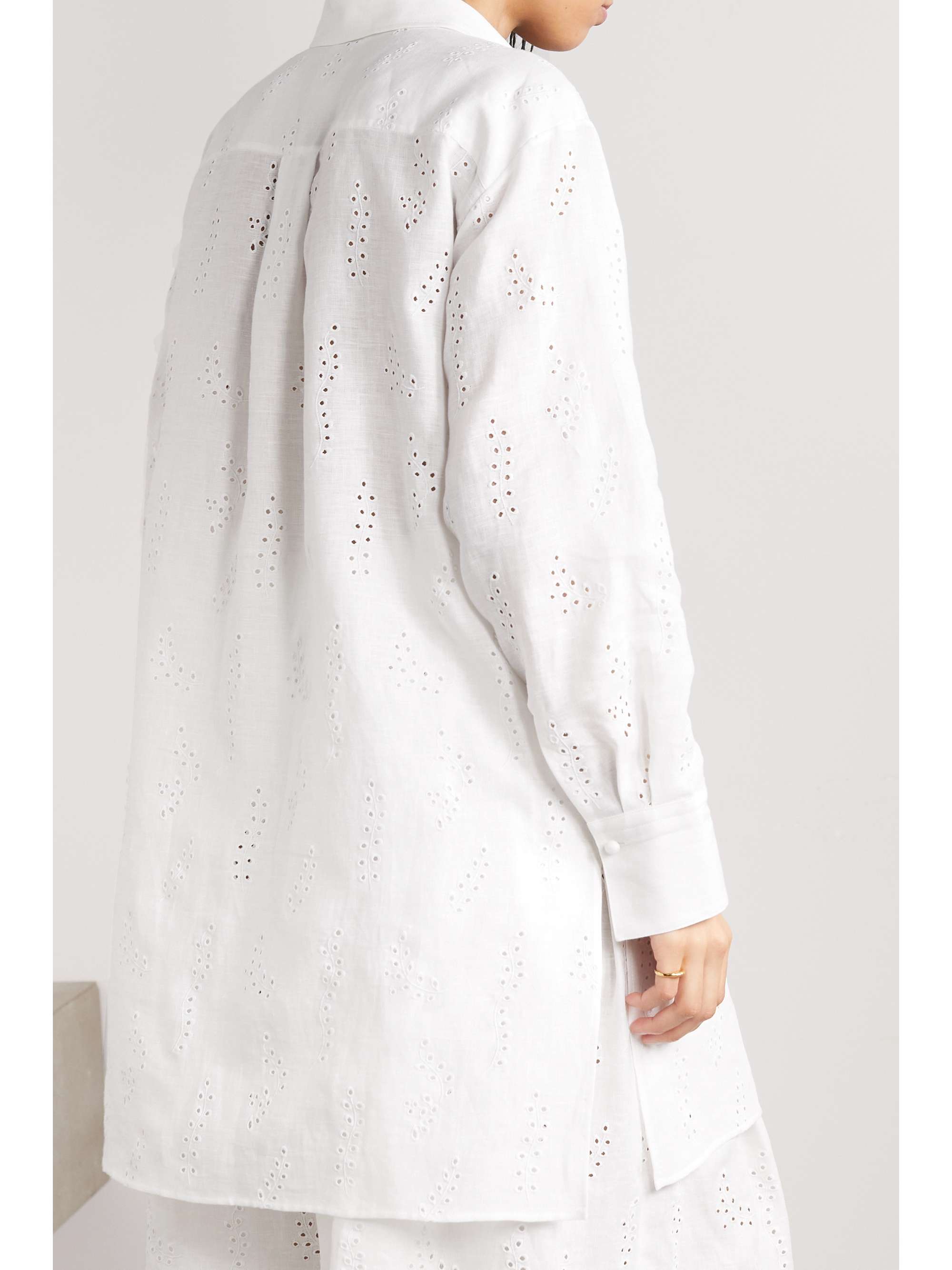 CHLOÉ x Eres “Patricia” 马德拉刺绣亚麻衬衫